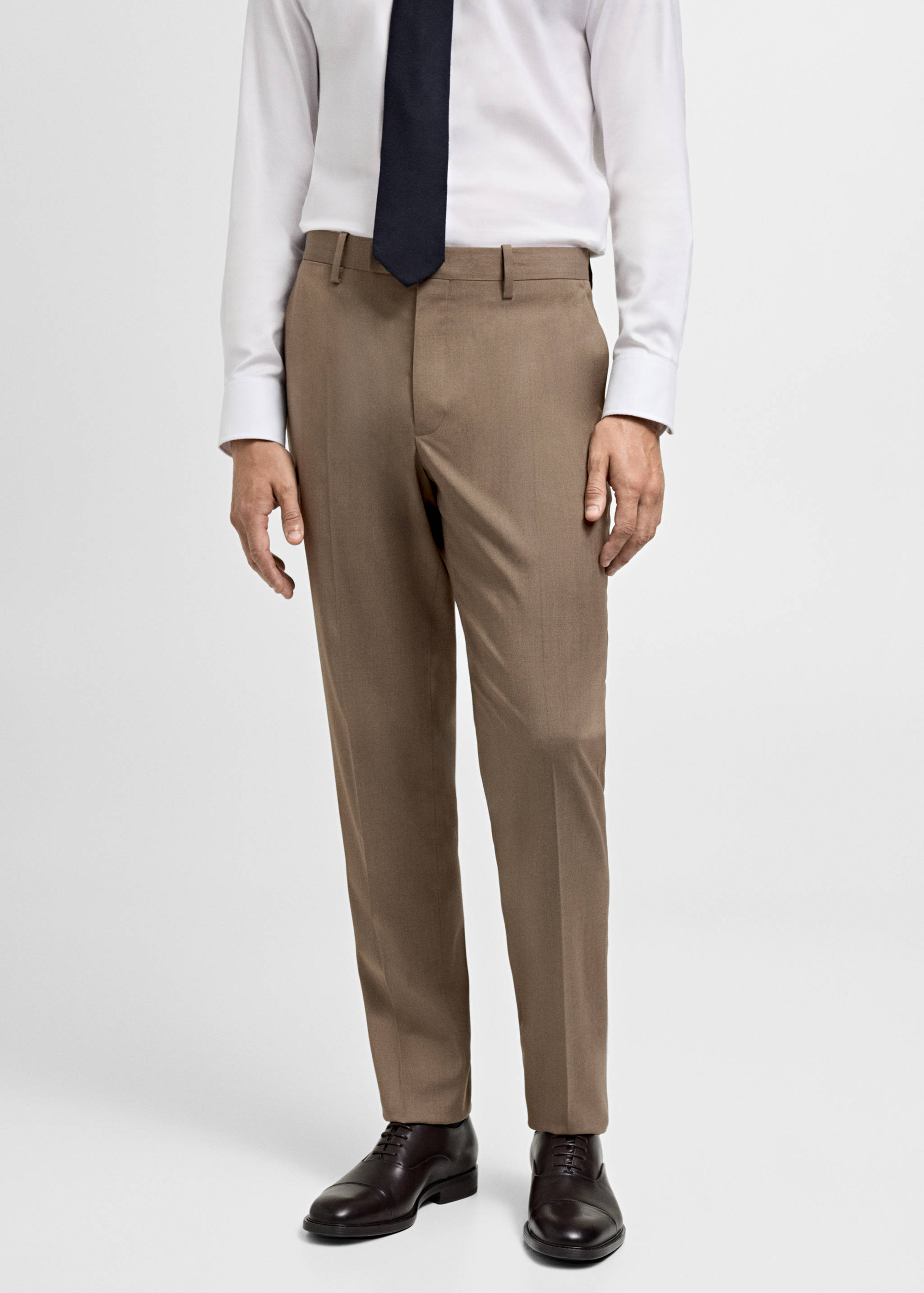 Slim Fit-Anzughose aus Comfort-Stretch-Gewebe - Mittlere Ansicht