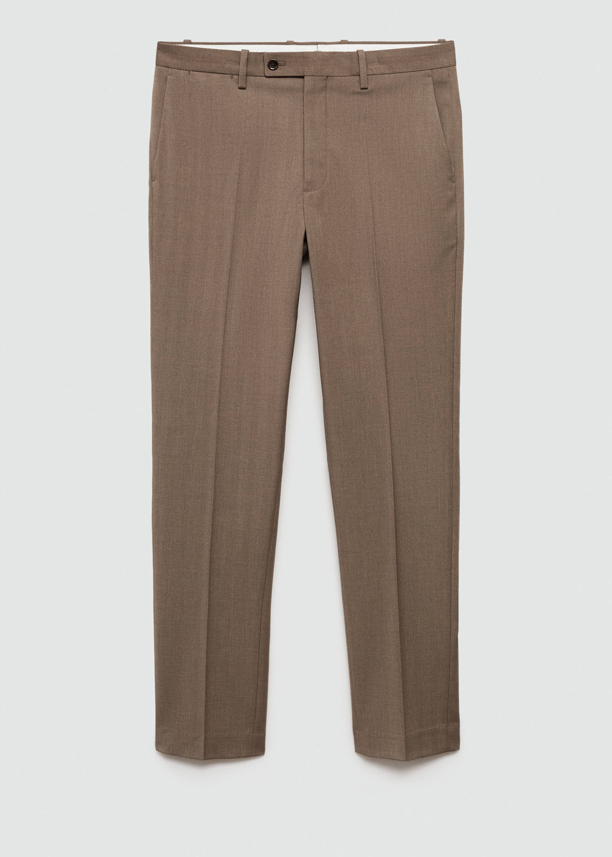 Stretch-fabric slim-fit suit trousers - Article without model