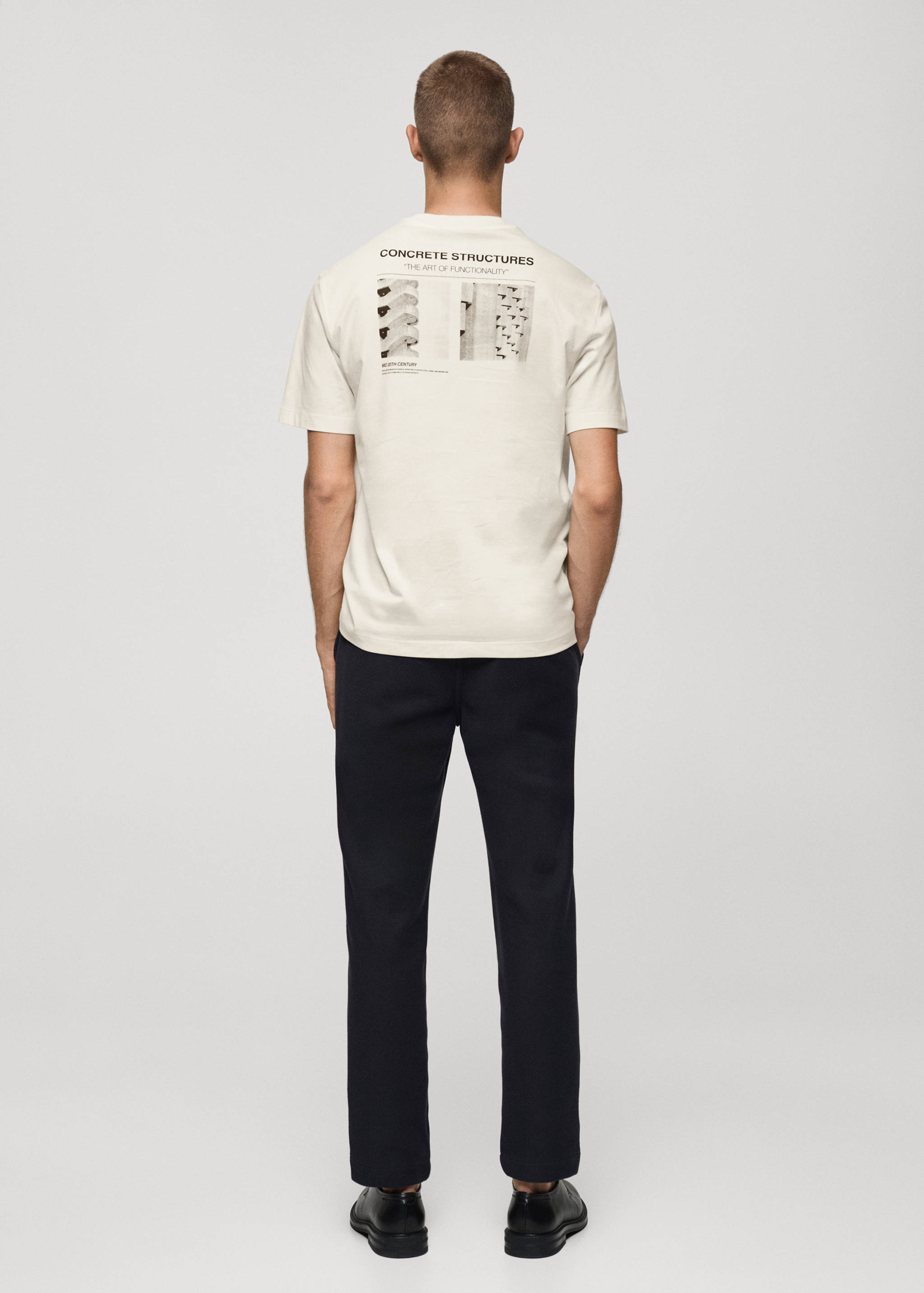 Camiseta 100% algodón dibujo estampado - Reverso del artículo