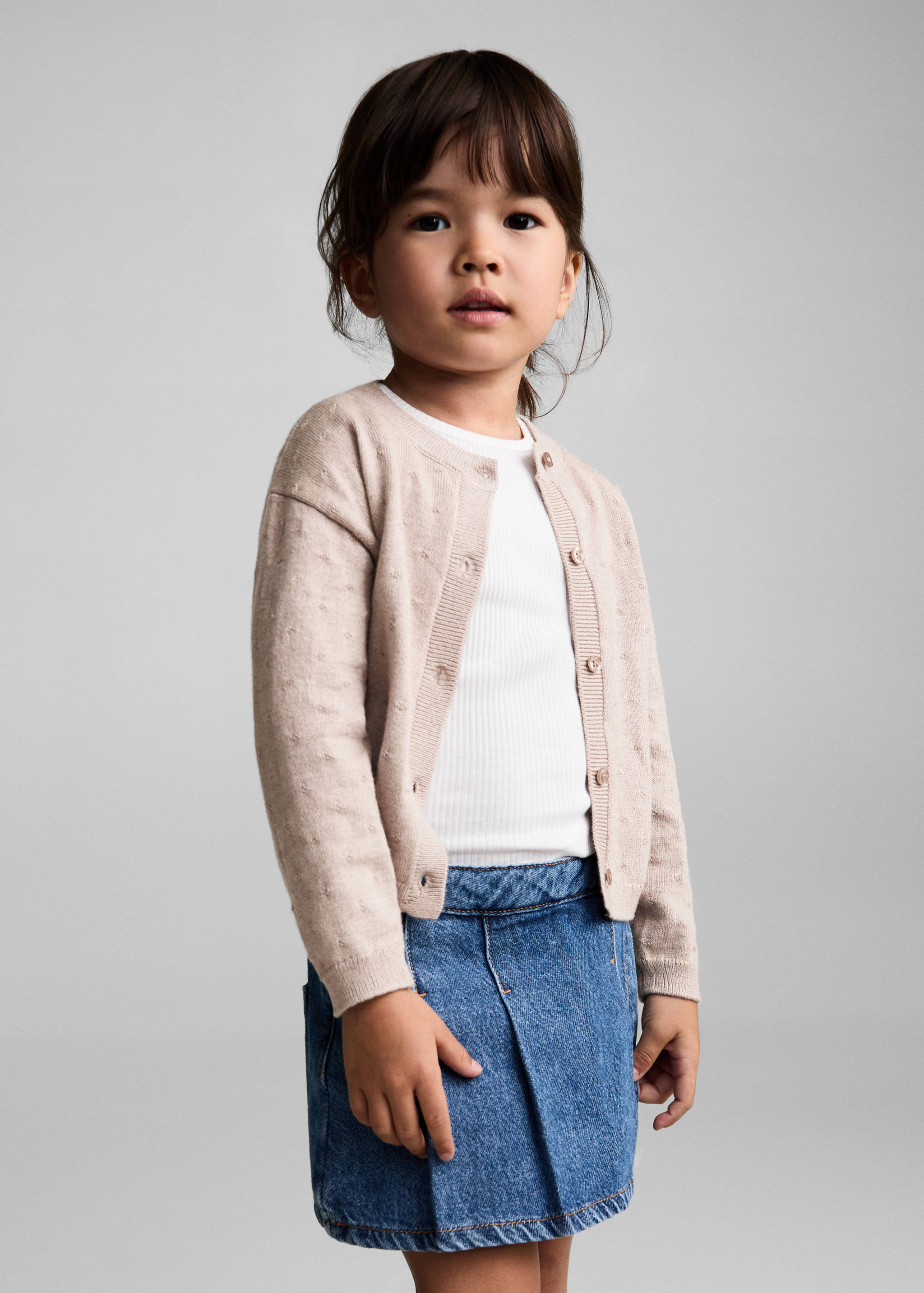 Button knit cardigan - Medium plane