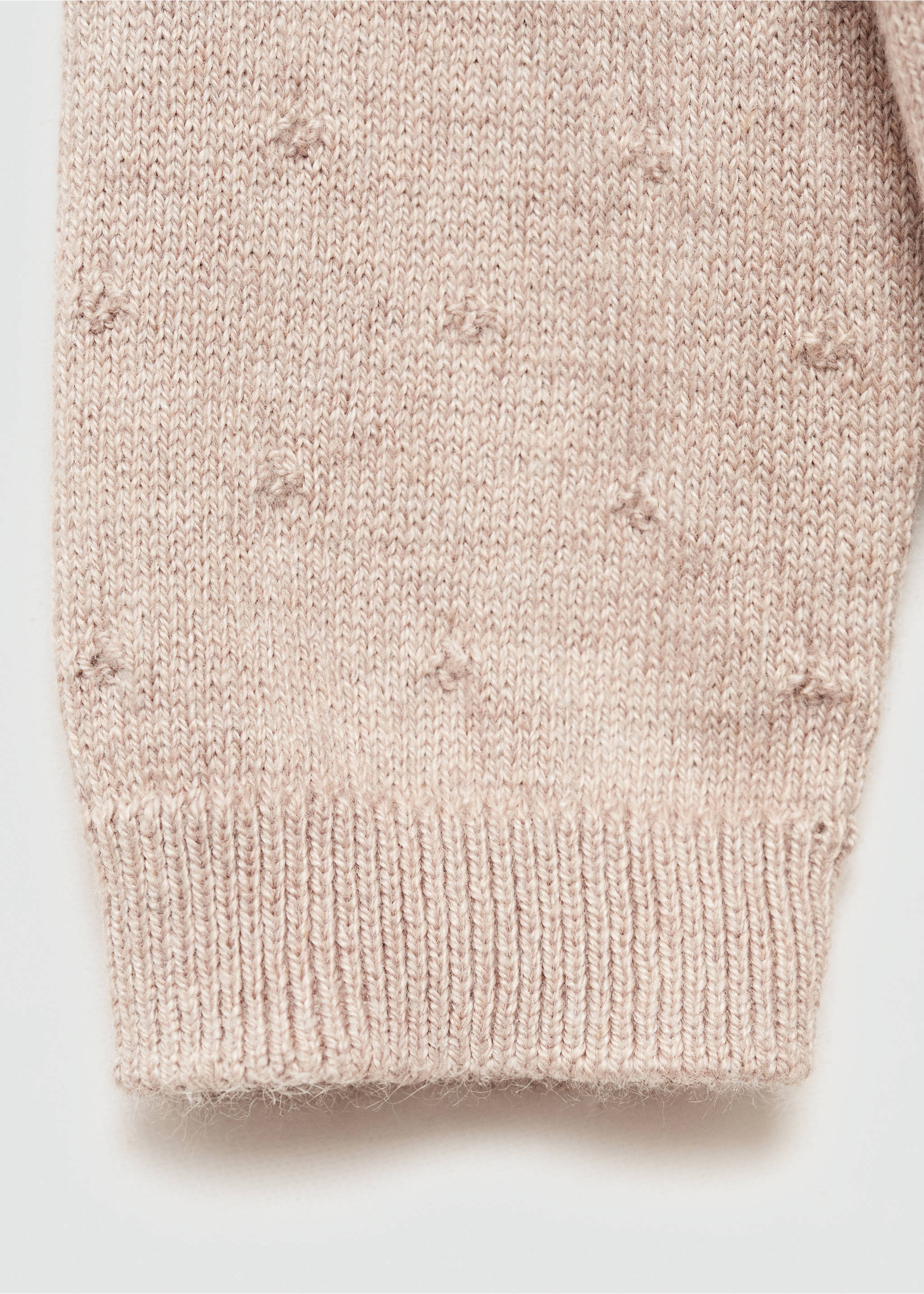 Button knit cardigan - Details of the article 0, Sand. Ref: 77045152-00.