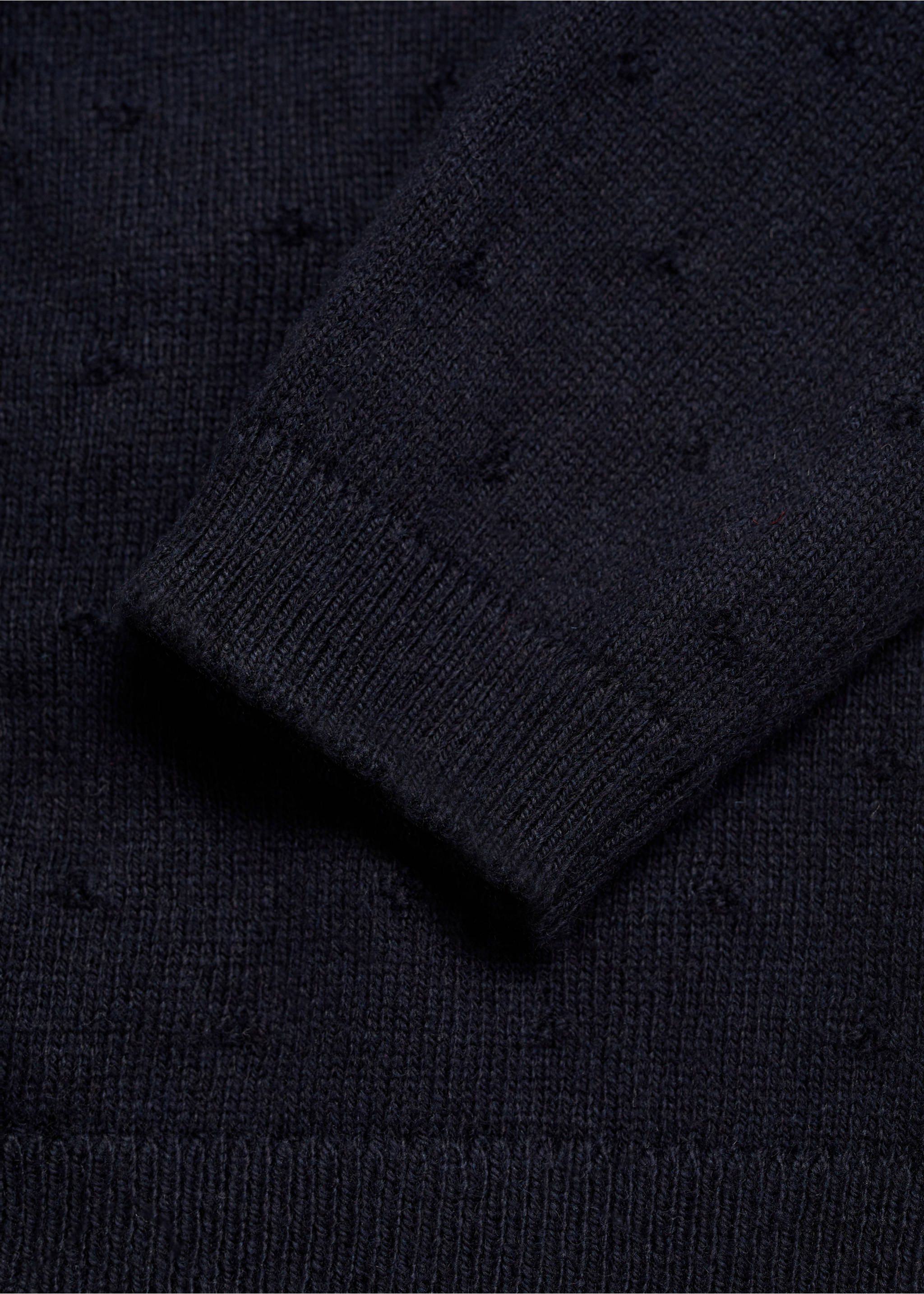 Button knit cardigan - Details of the article 0, Dark Navy. Ref: 77045152-00.