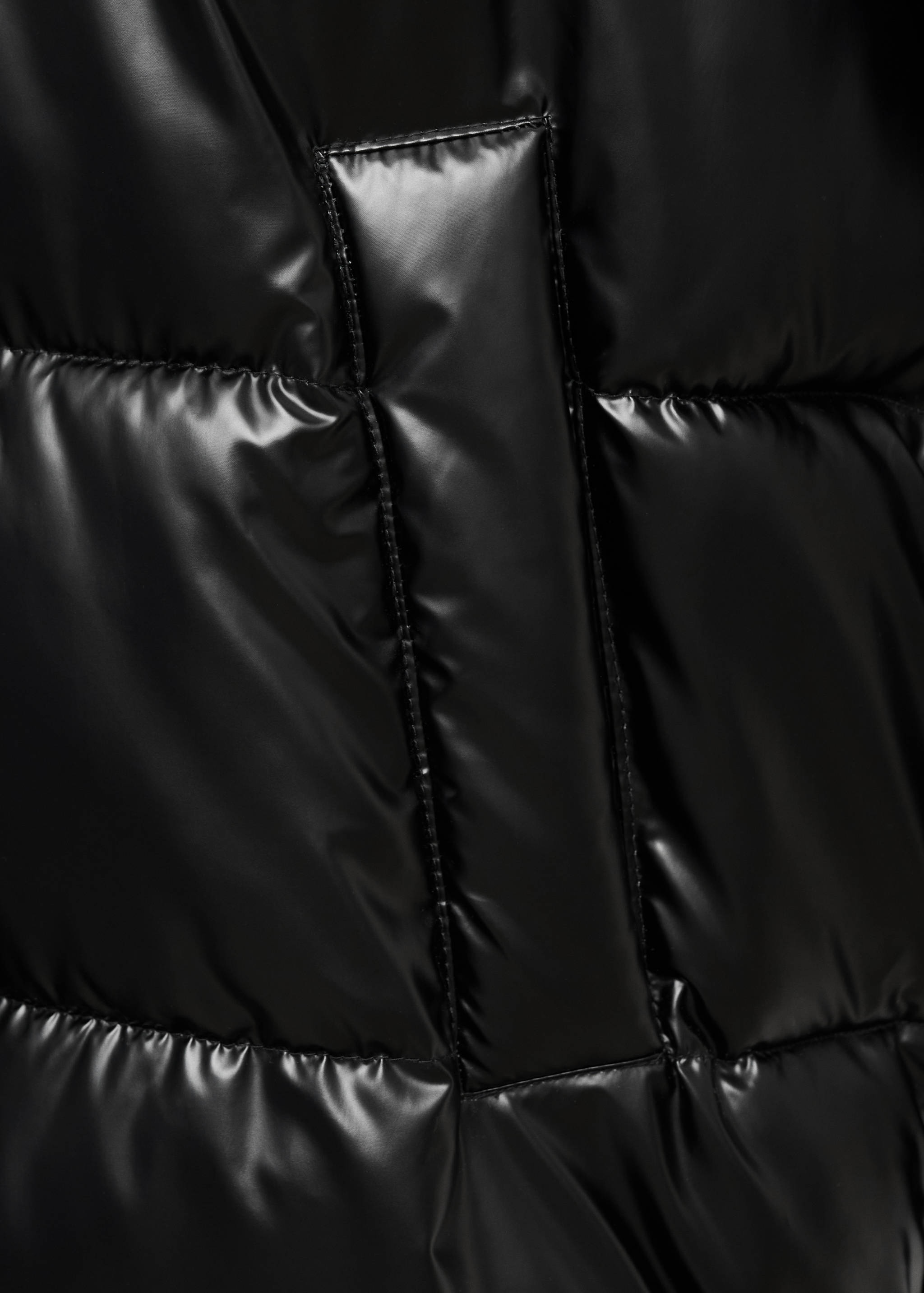 Quilted long coat - Details of the article 0