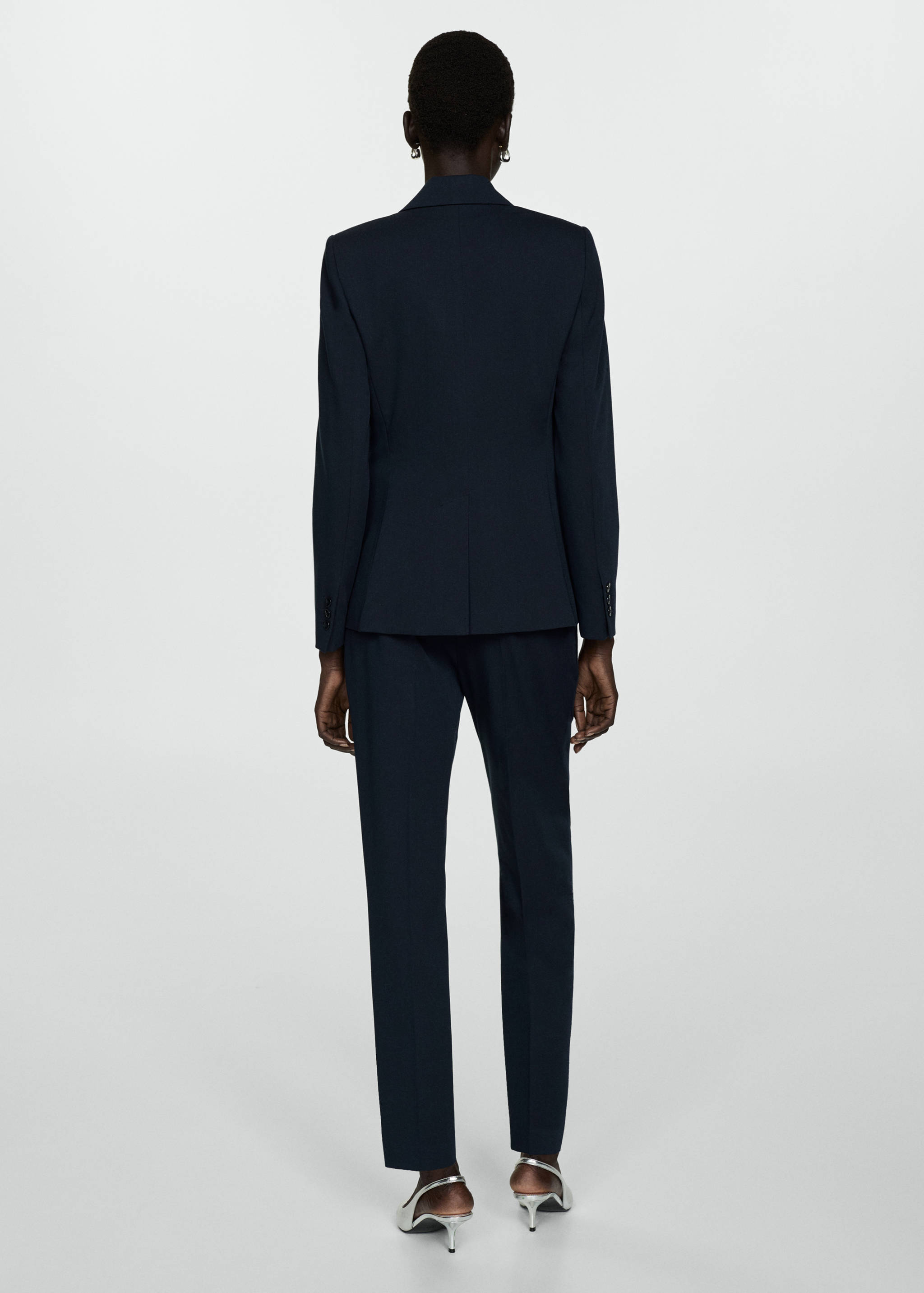 Fitted suit blazer - Reverse of the article