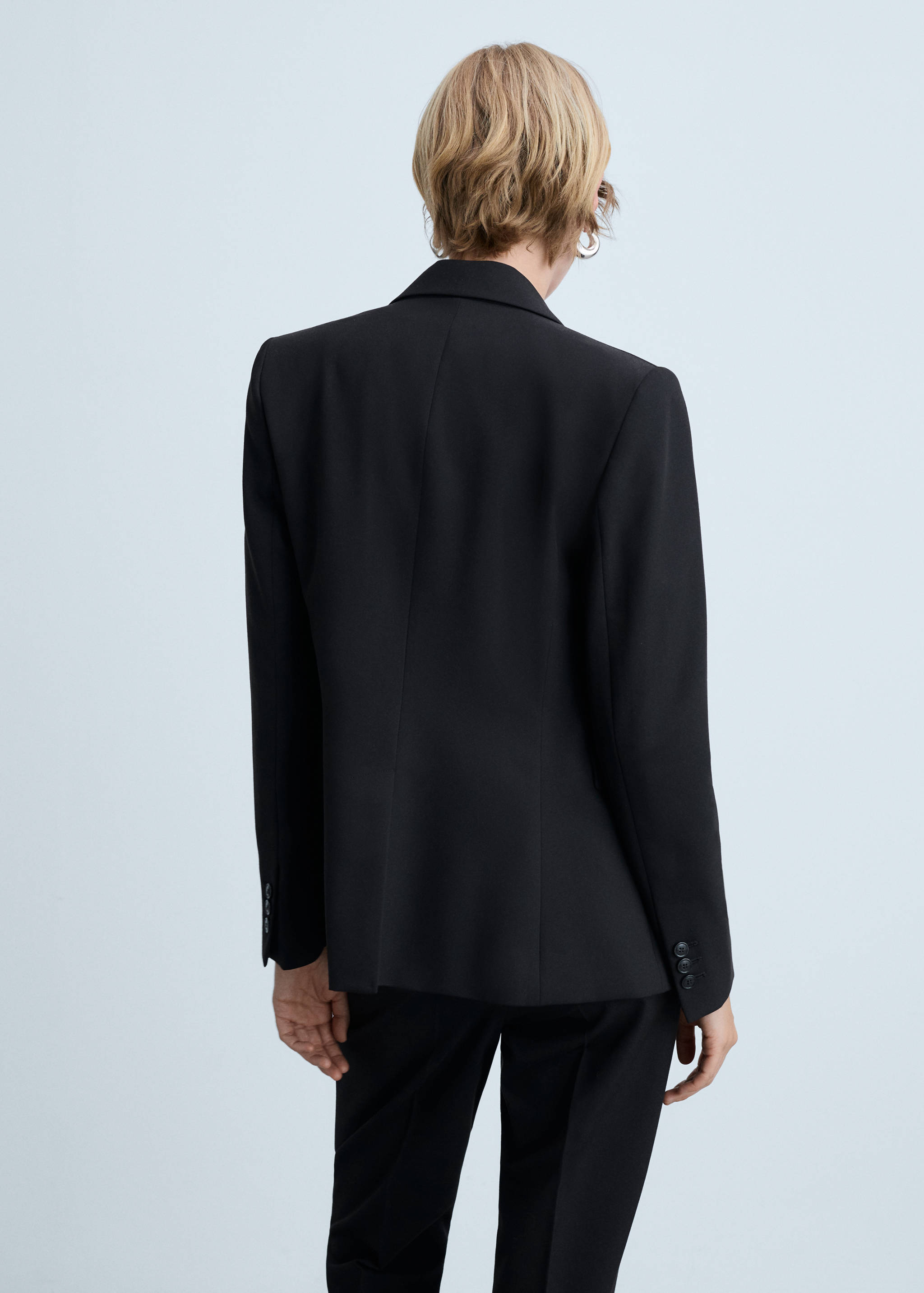 Fitted suit blazer - Reverse of the article