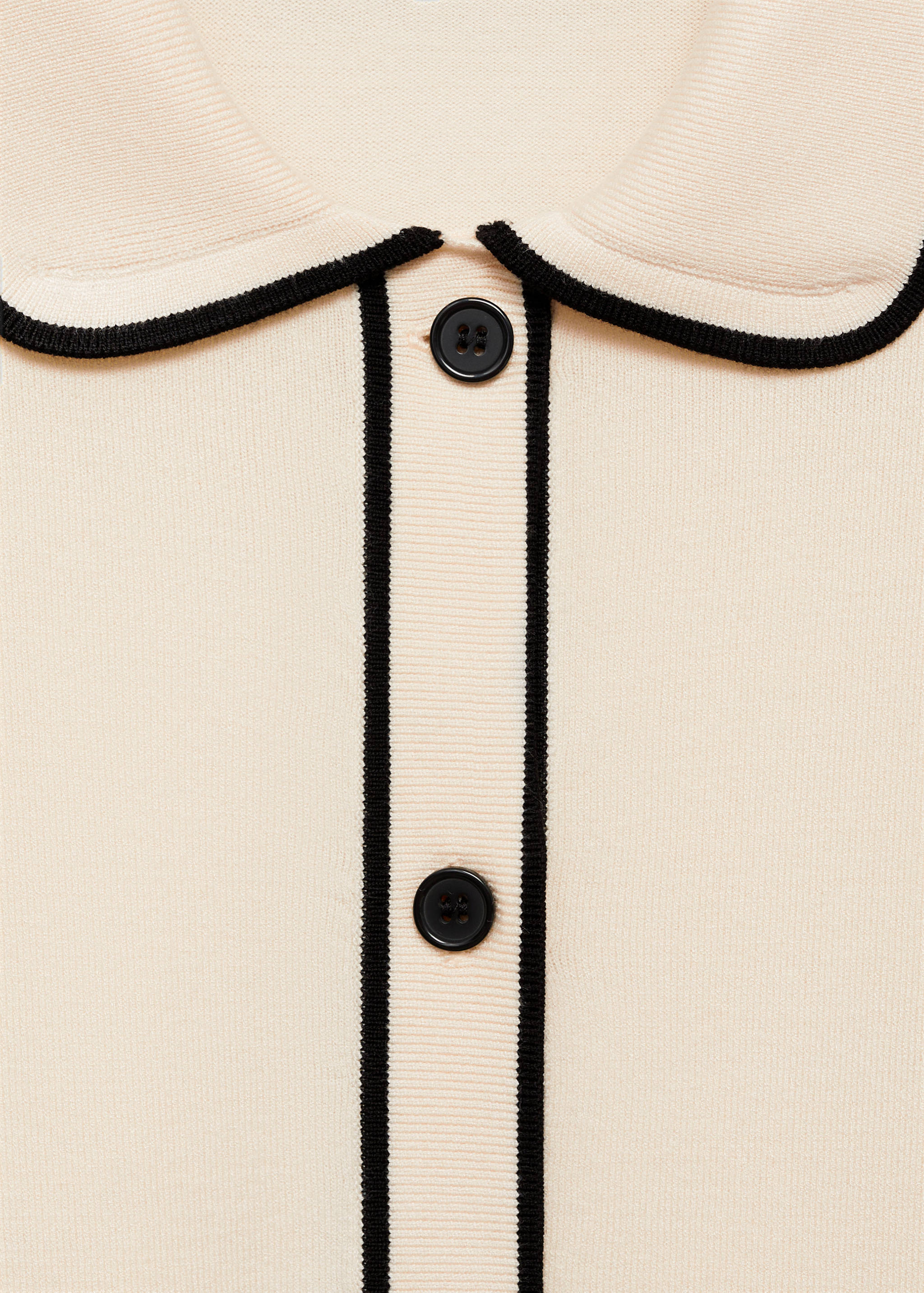 Oversized cardigan with contrasting trims - Details of the article 8