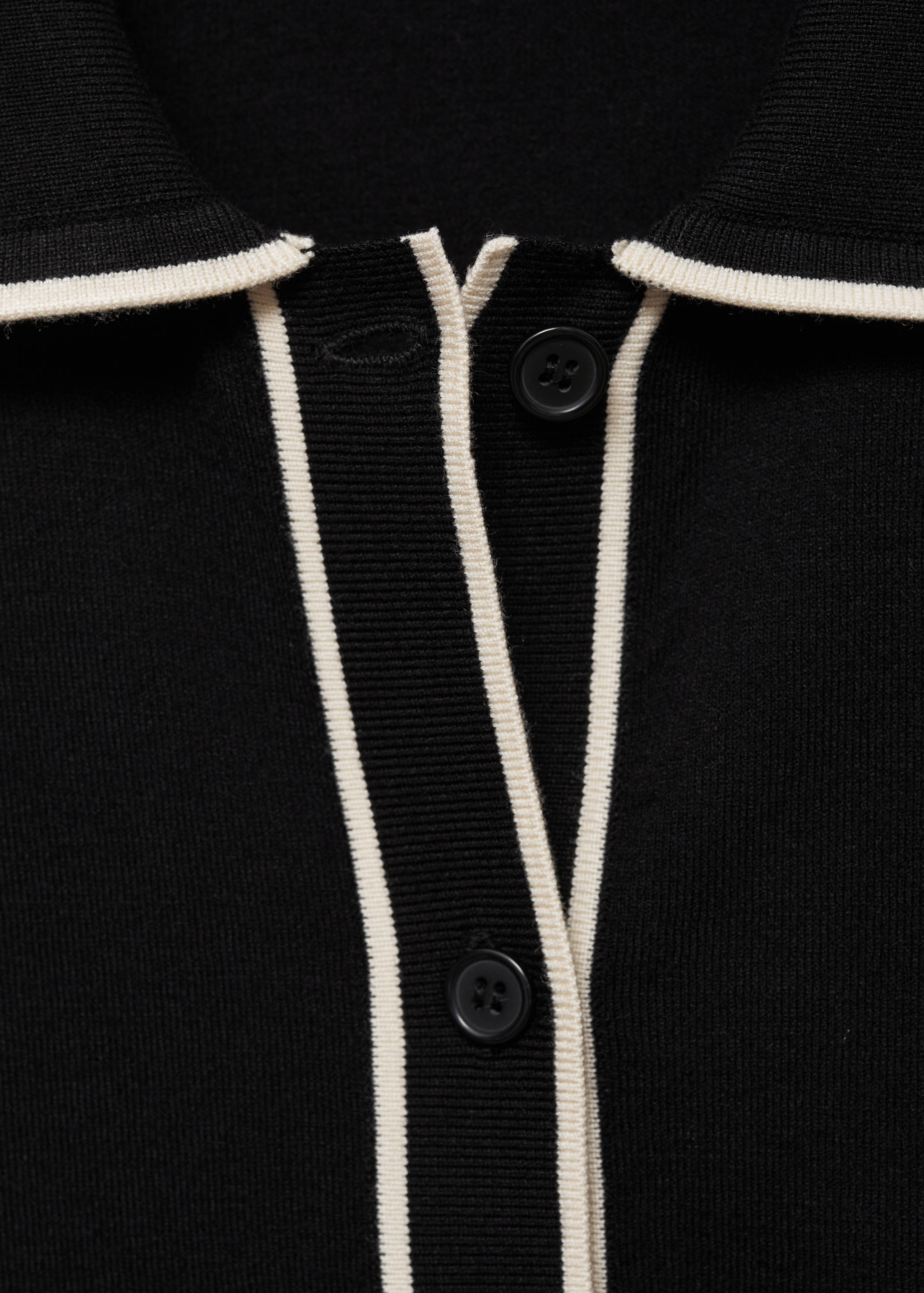 Oversized cardigan with contrasting trims - Details of the article 8