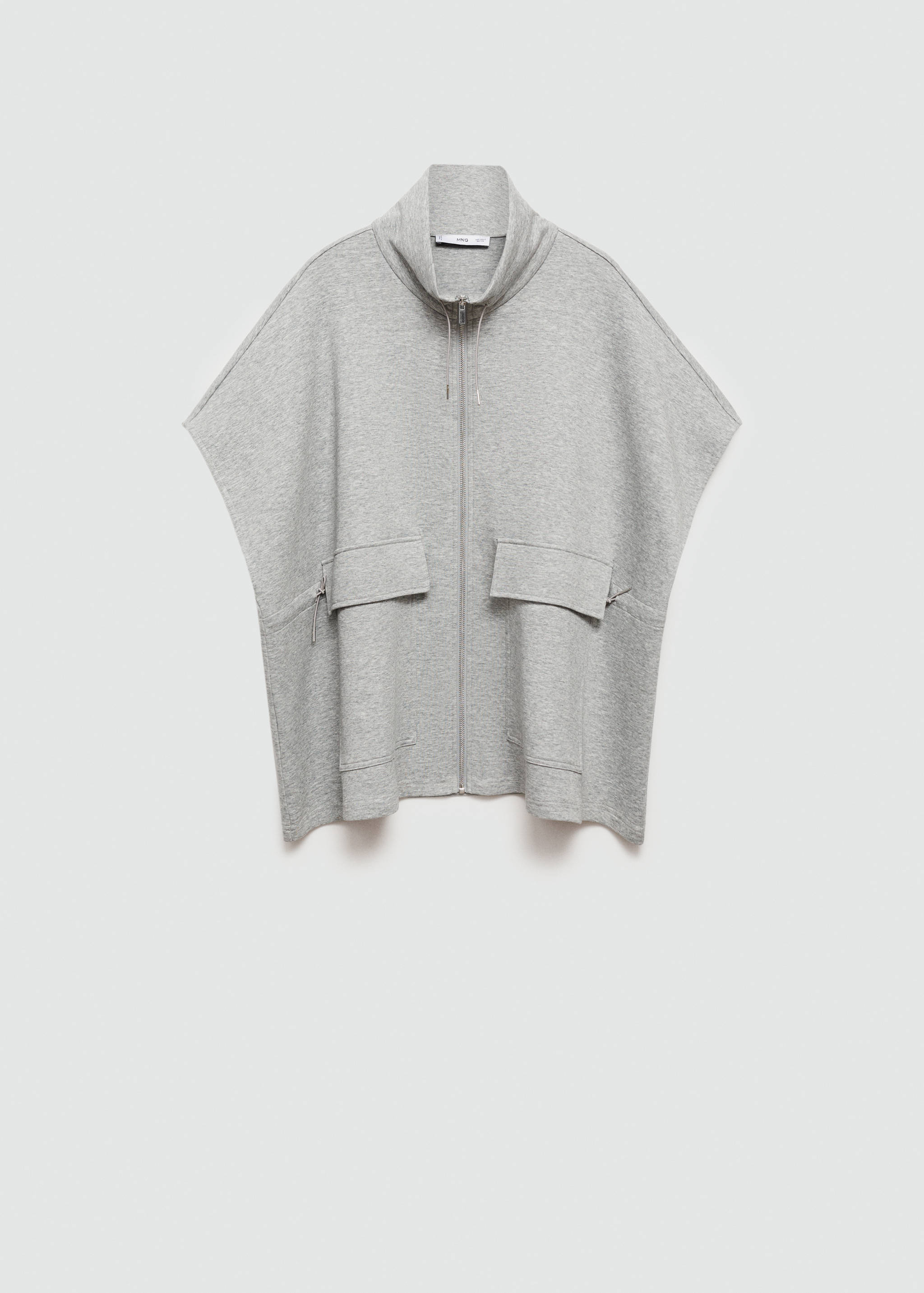 Poncho jacket with flap pockets - Article without model