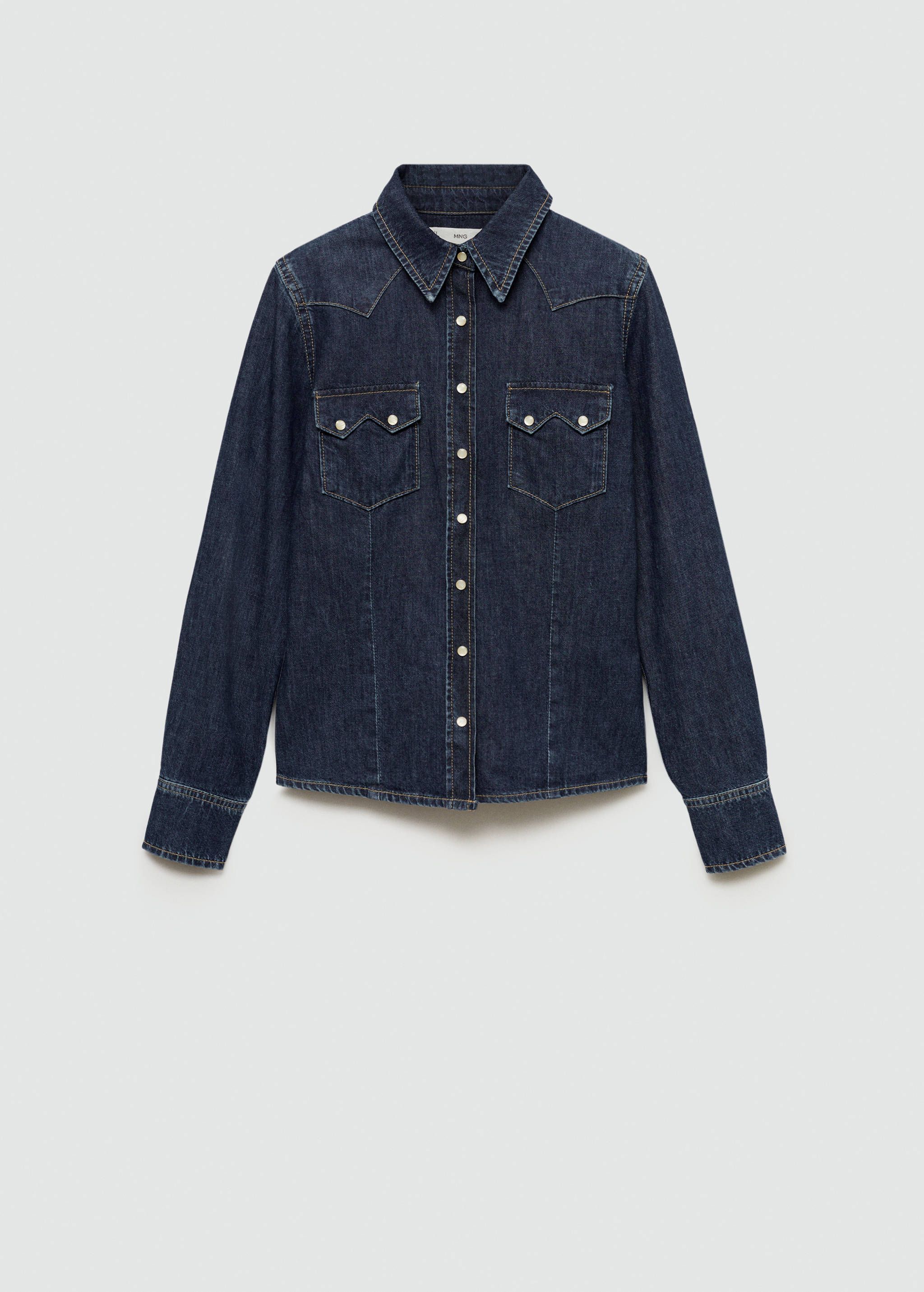 Chest-pocket denim shirt - Article without model