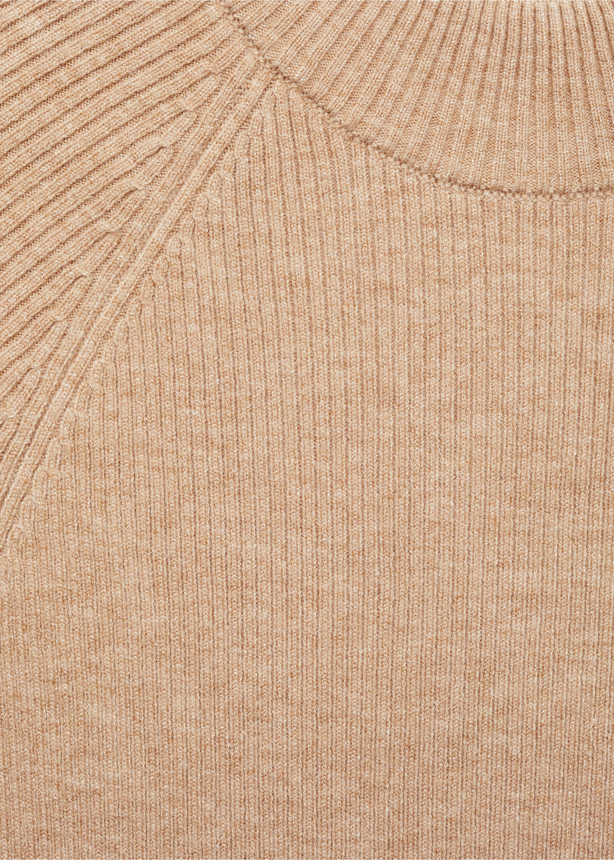 Rippkleid mit halbhohem Kragen - Detail des Artikels 8, Hellgrau/Pastellgrau. Ref: 77045646-00.