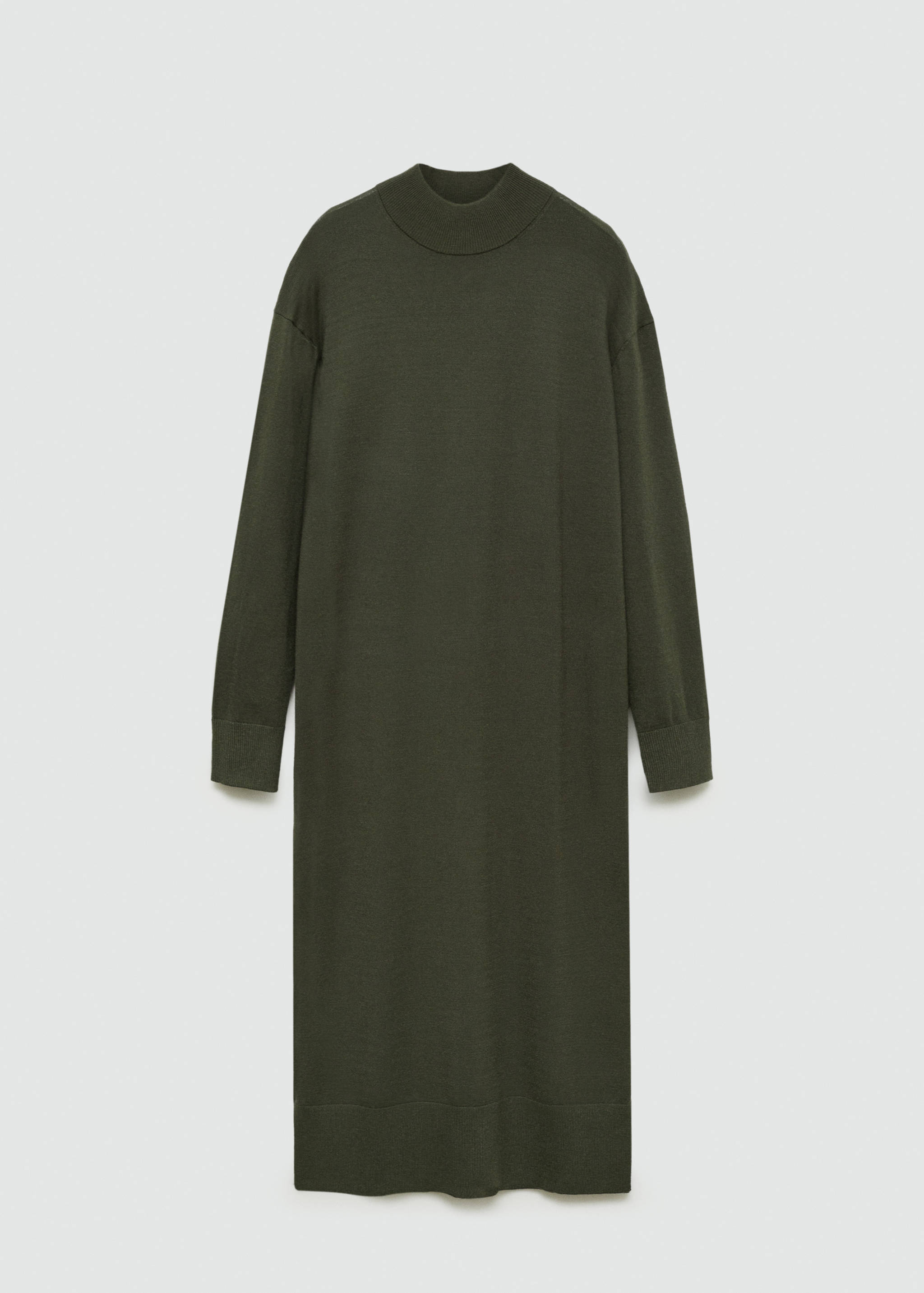 Round-neck knitted dress - Article without model