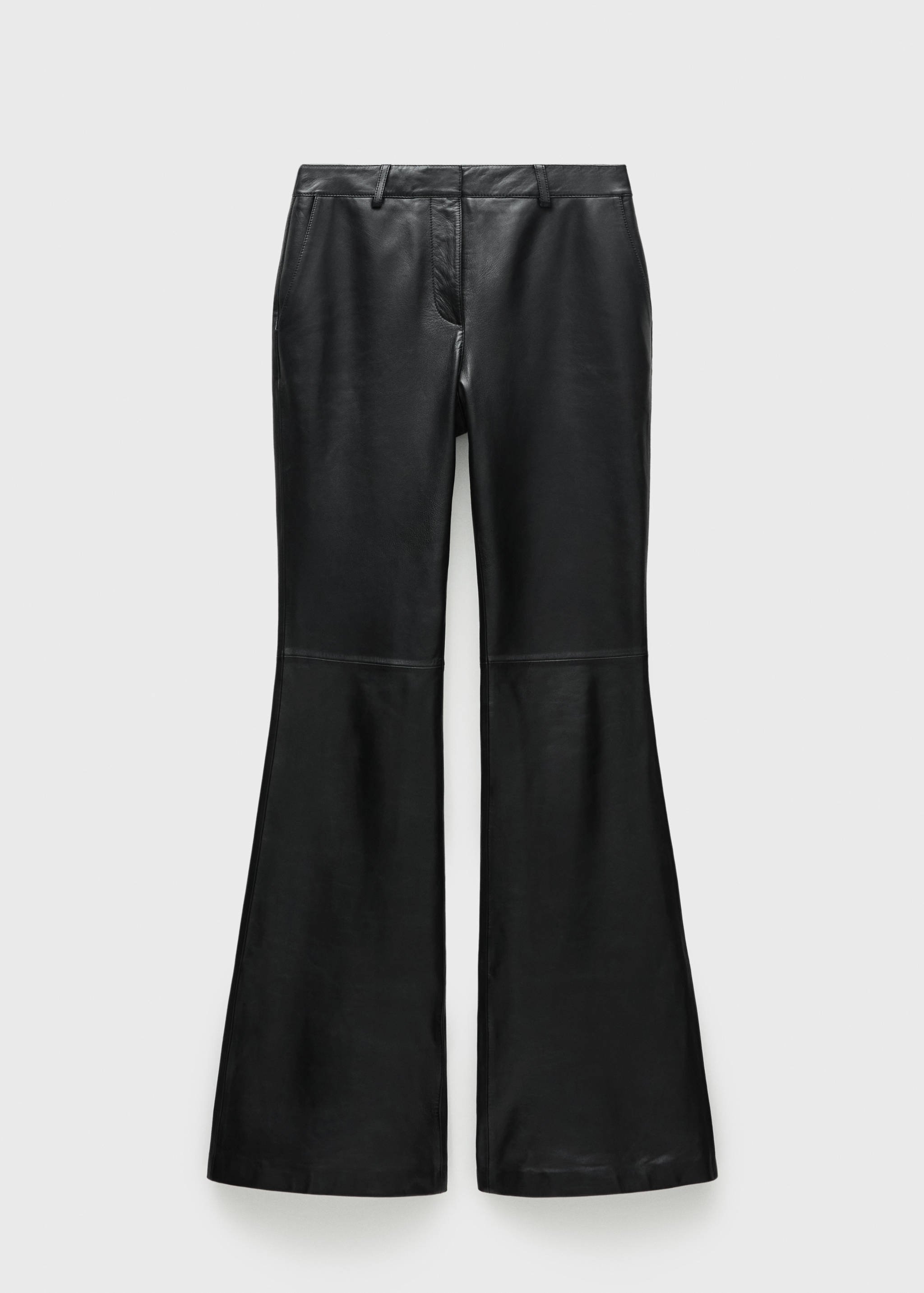 Leren flared broek - Artikel zonder model