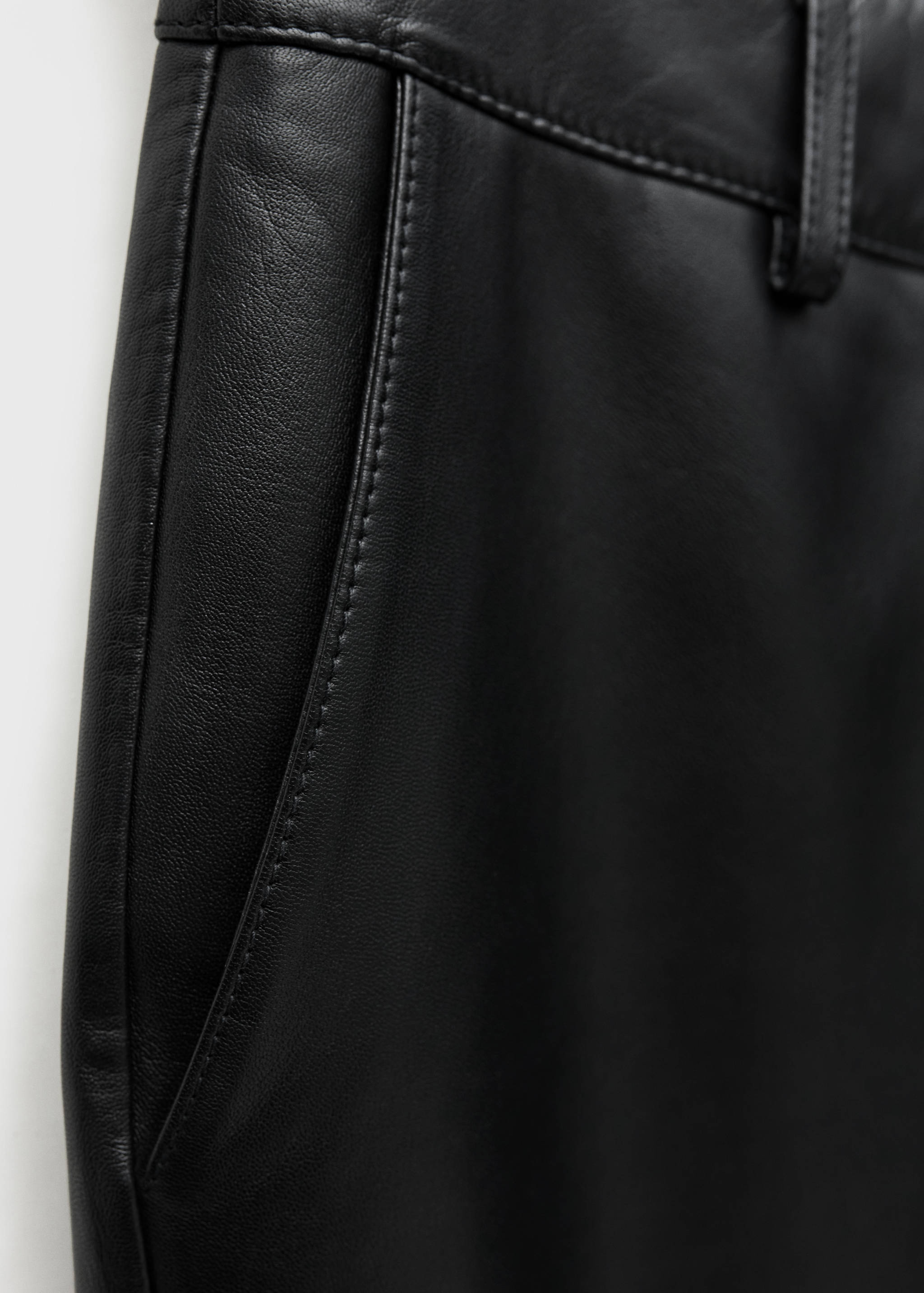 Leren flared broek - Detail van het artikel 0