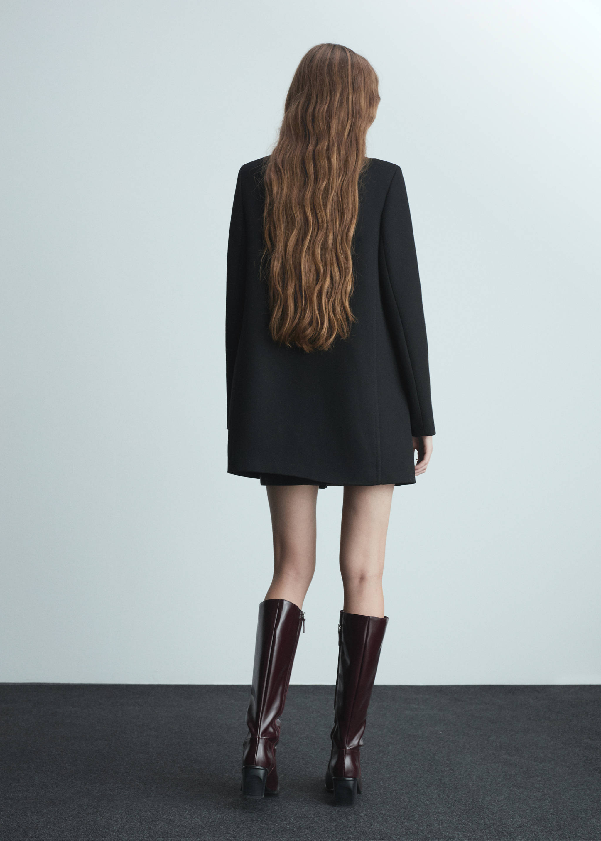 Abrigo recto botones - Reverso del artículo