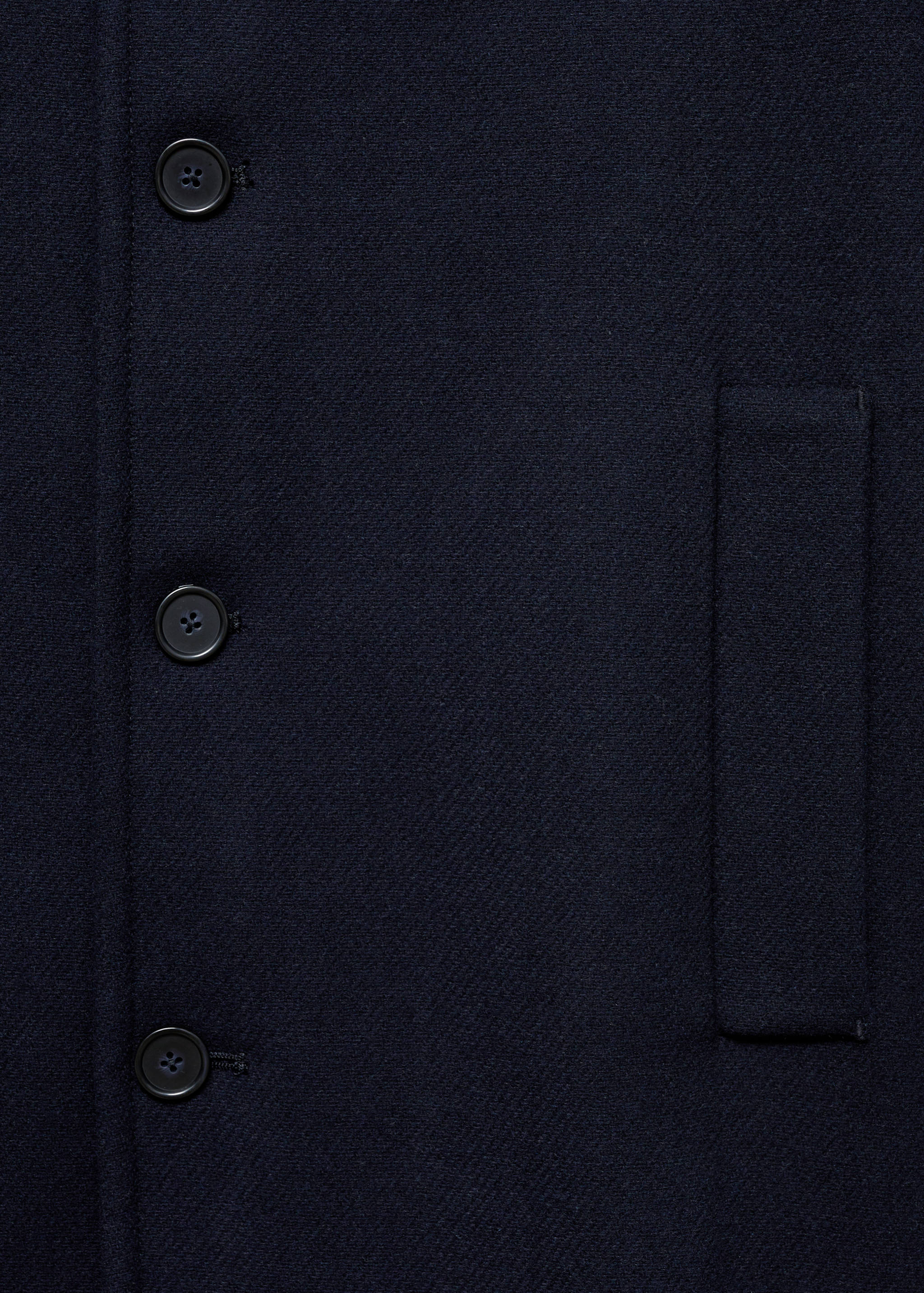 Wool funnel neck coat - Details of the article 8