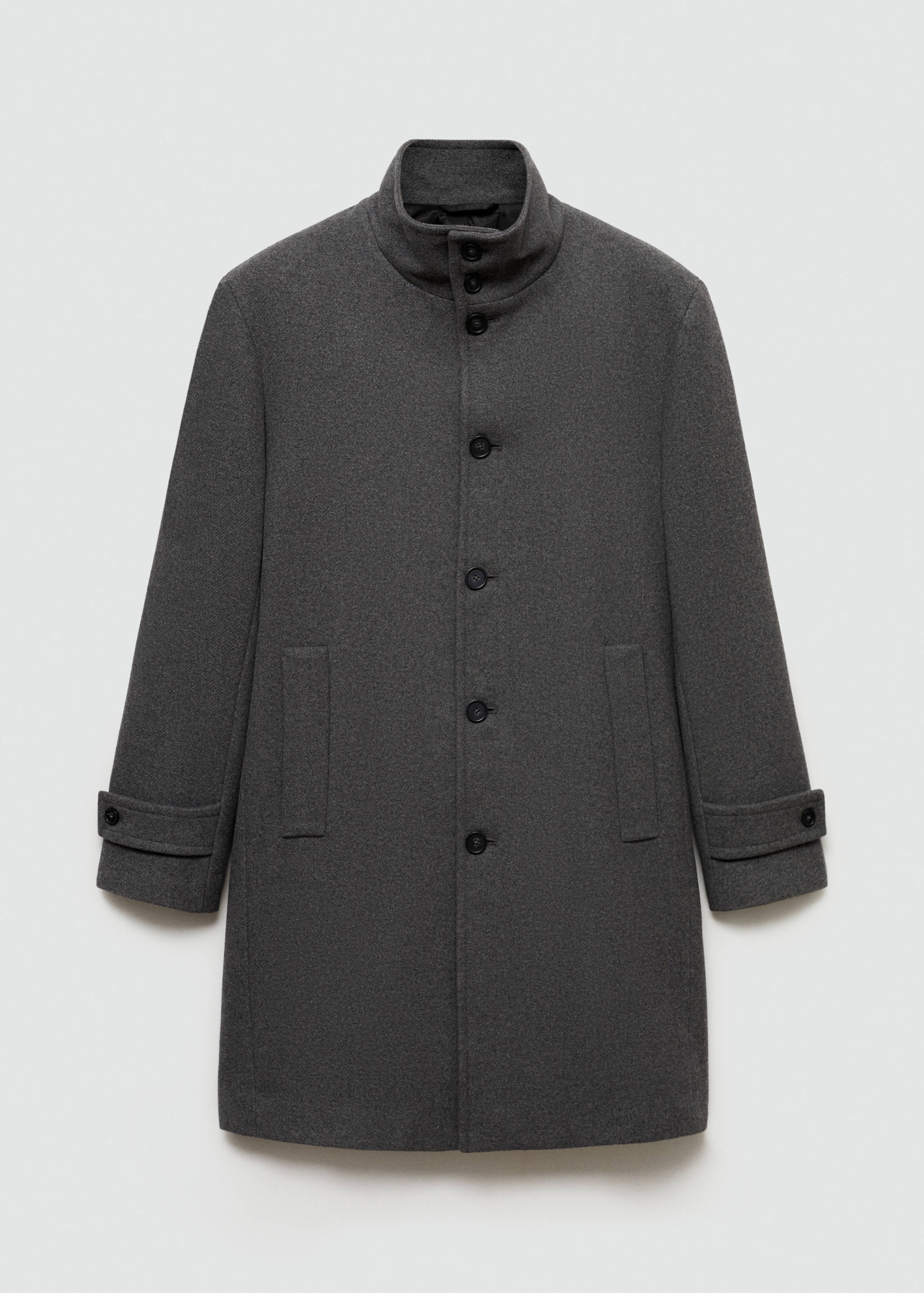 Wool funnel neck coat - Article without model