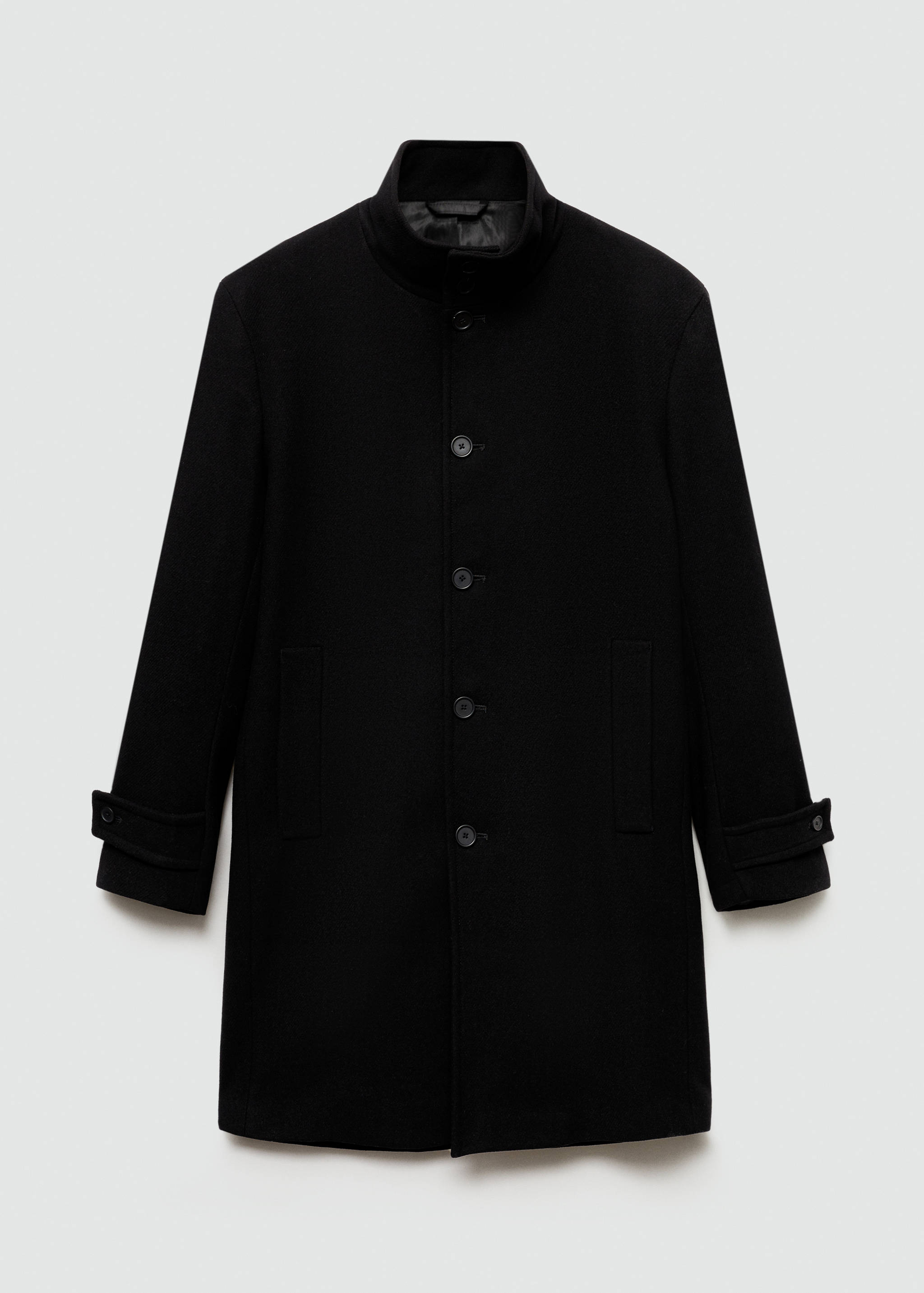 Wool funnel neck coat - Article without model