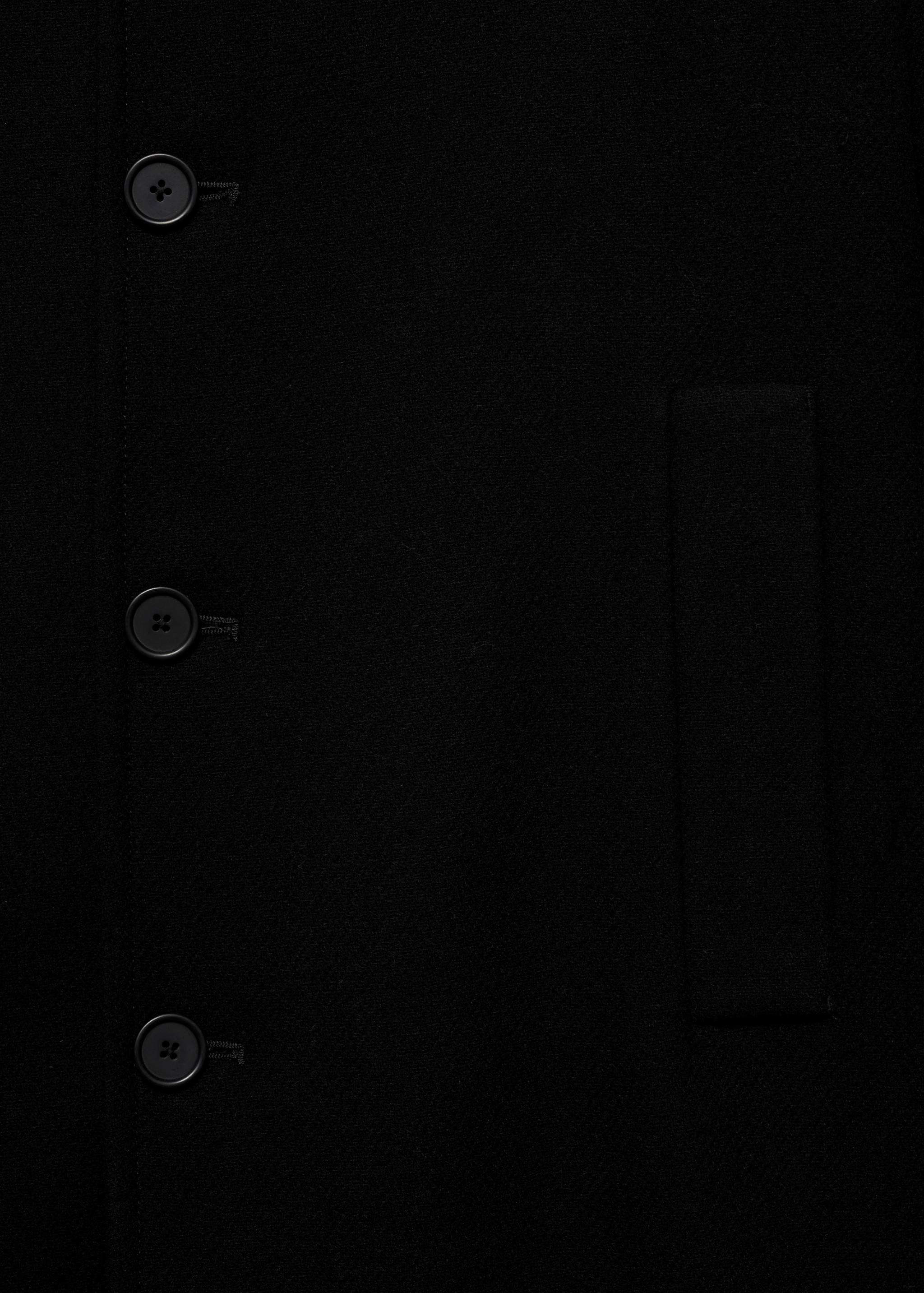 Wool funnel neck coat - Details of the article 8