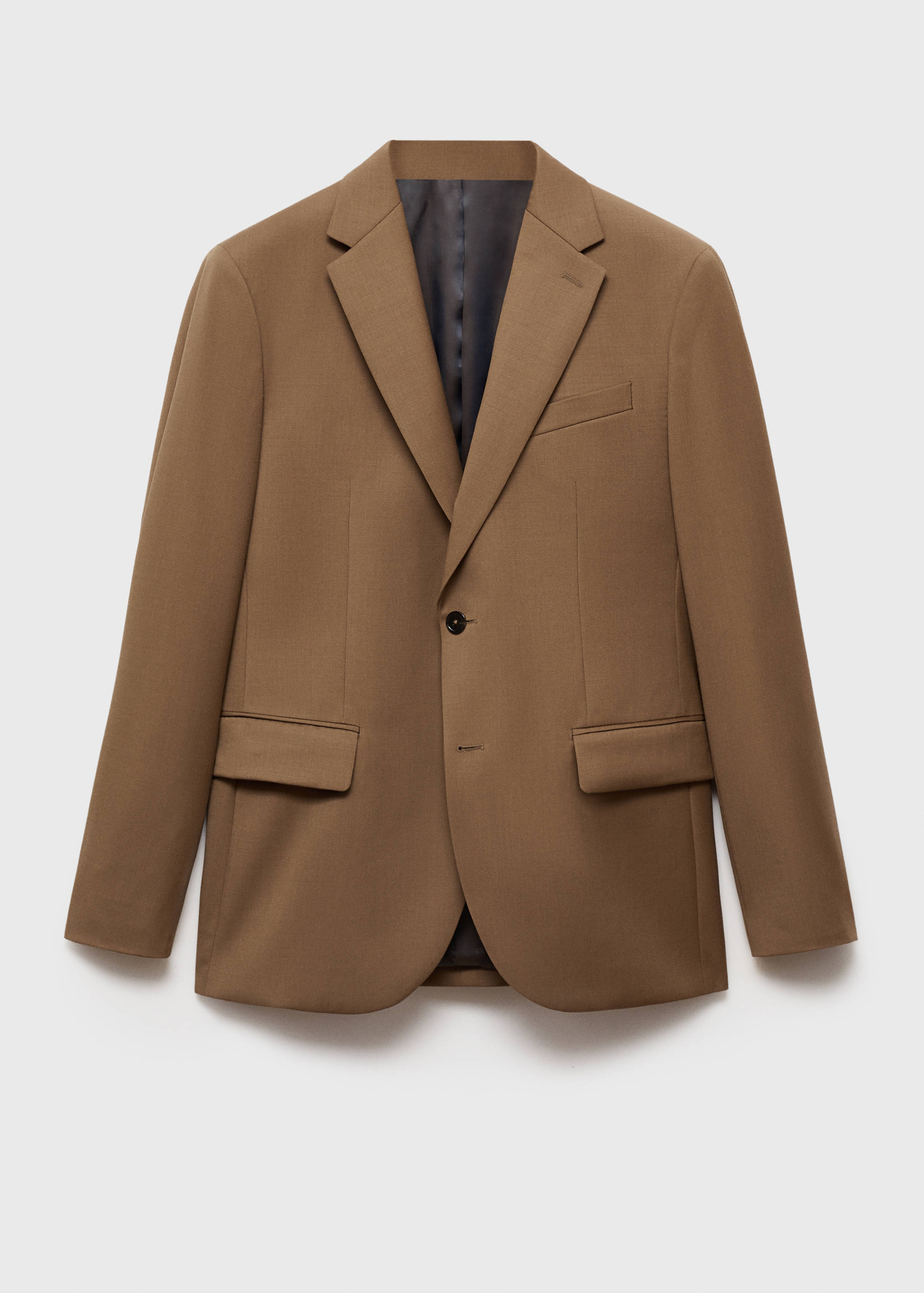 Blazer de fato slim fit de 100% lã virgem - Artigo sem modelo