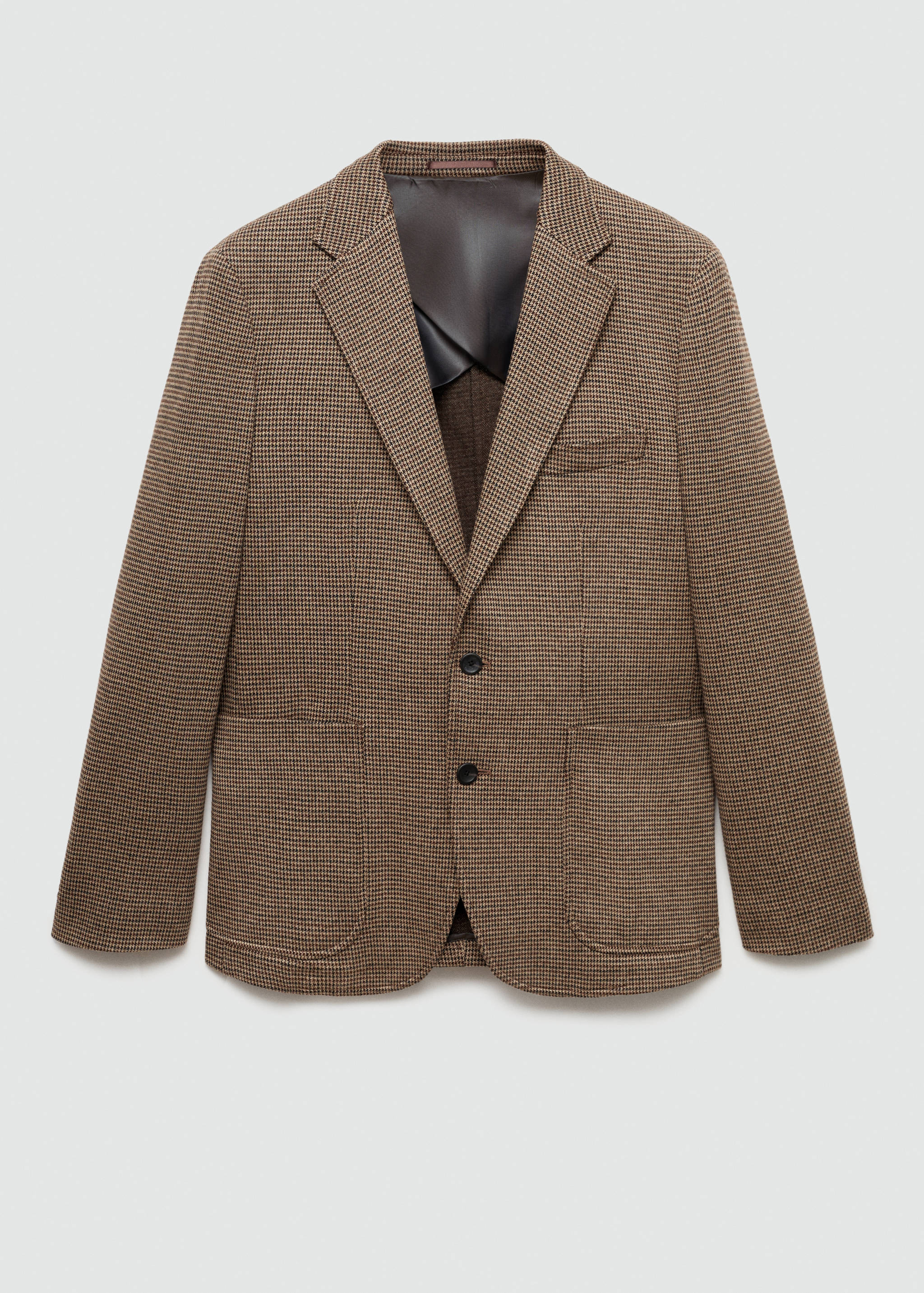 Giacca slim-fit micro pied-de-poule - Articolo senza modello