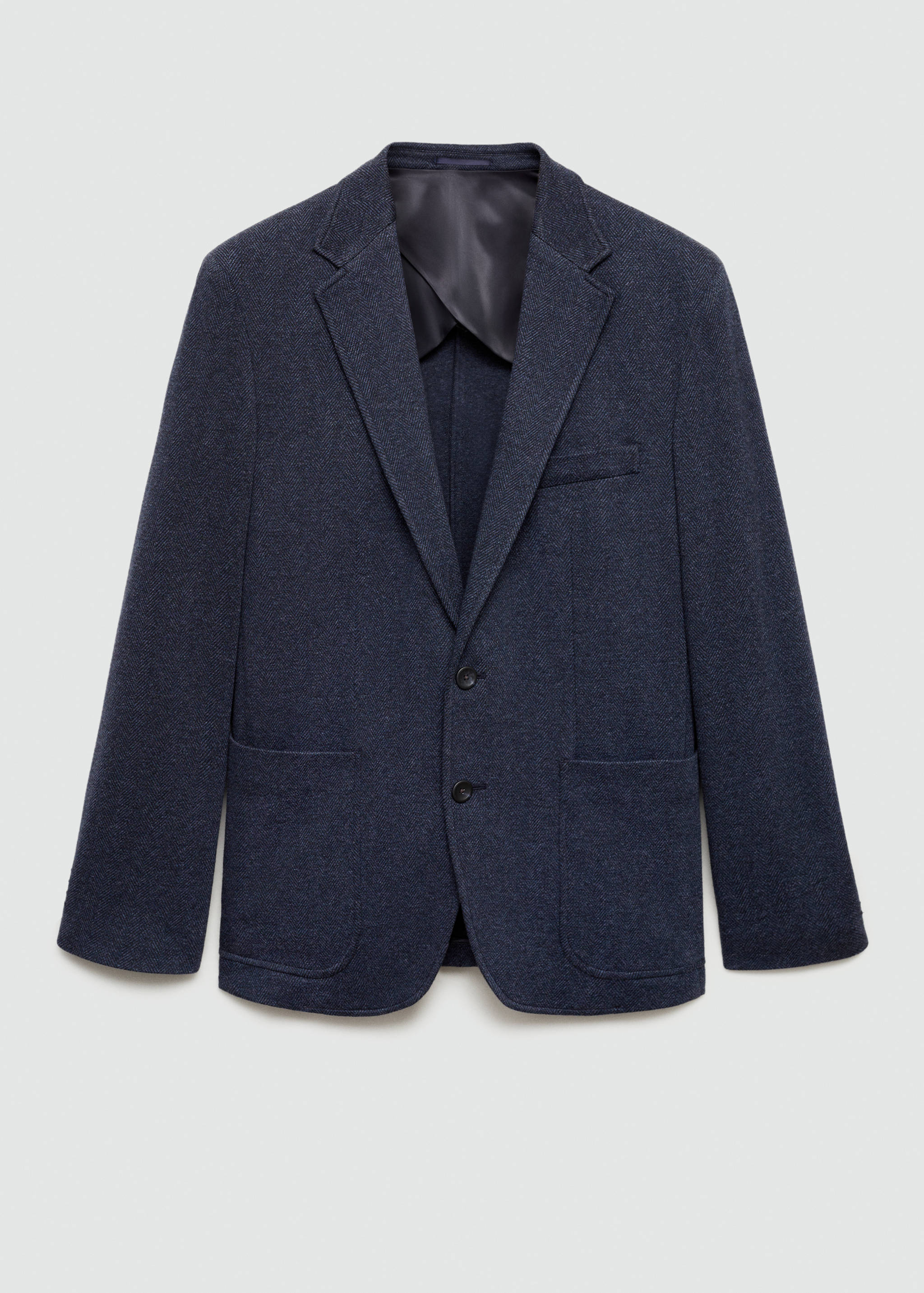 Slim-fit herringbone tailored jacket - Article without model