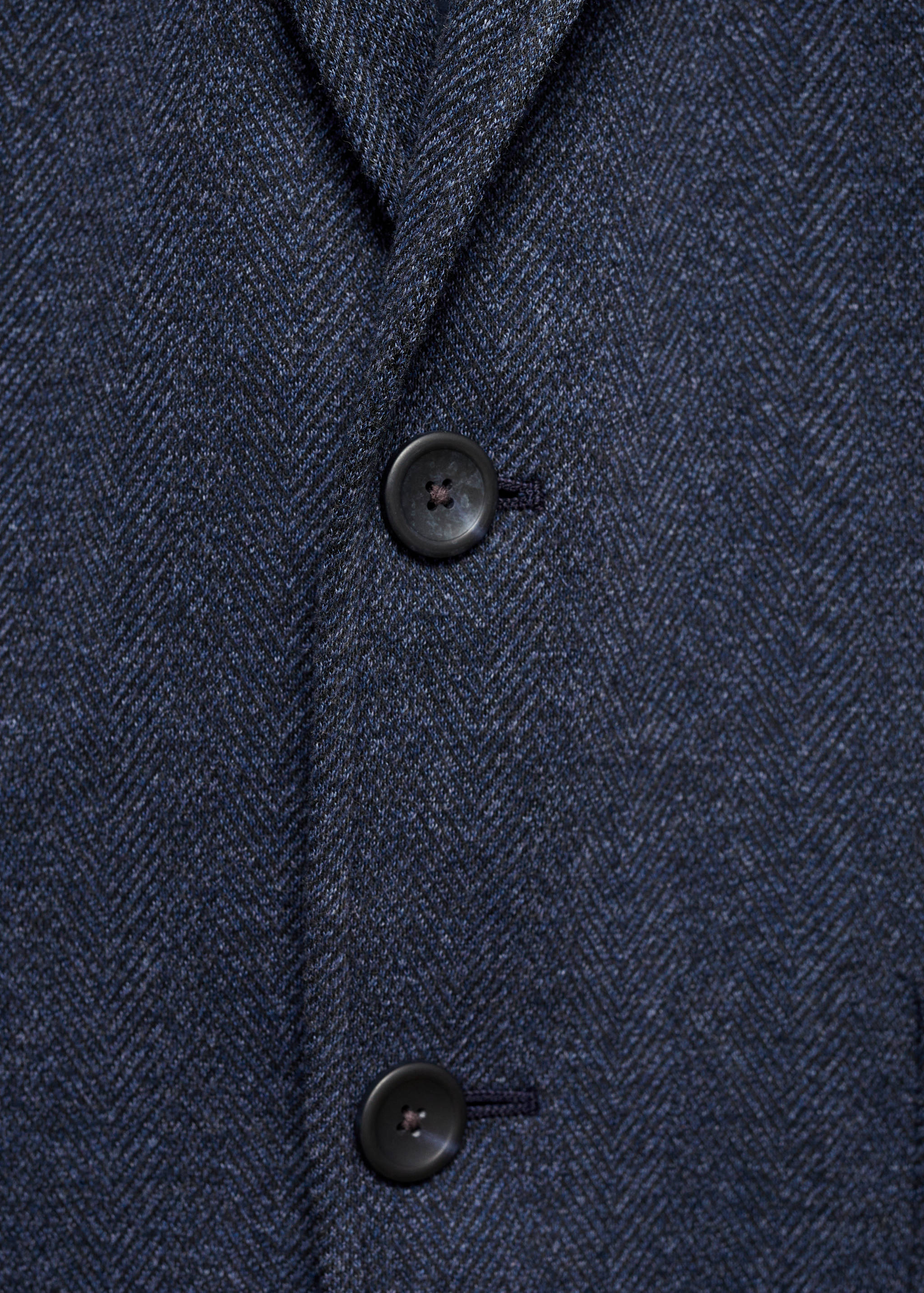 Slim-fit herringbone tailored jacket - Details of the article 8