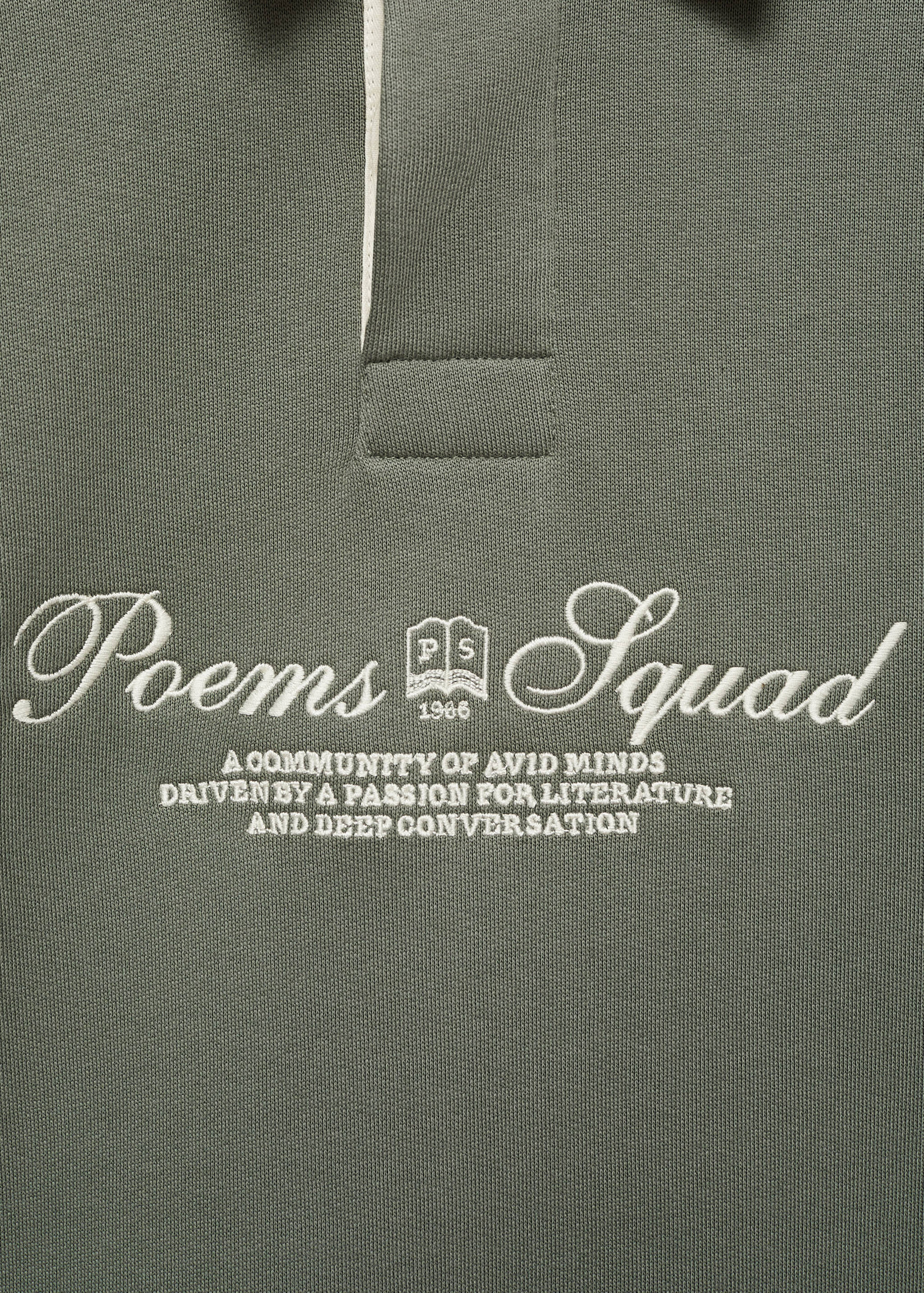 Polo-Sweatshirt mit Schriftzug vorne - Detail des Artikels 8