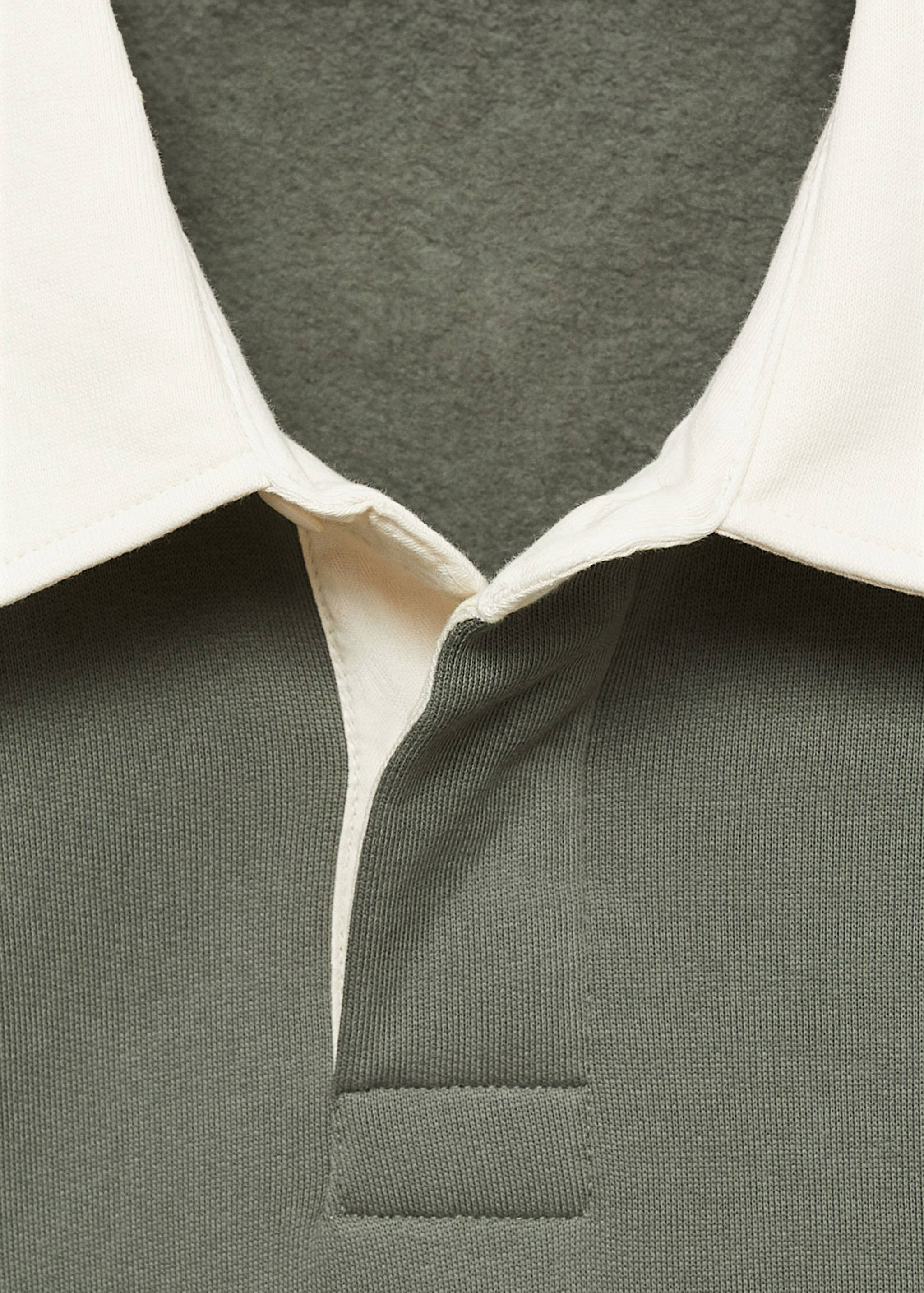 Polo-Sweatshirt mit Schriftzug vorne - Detail des Artikels 0