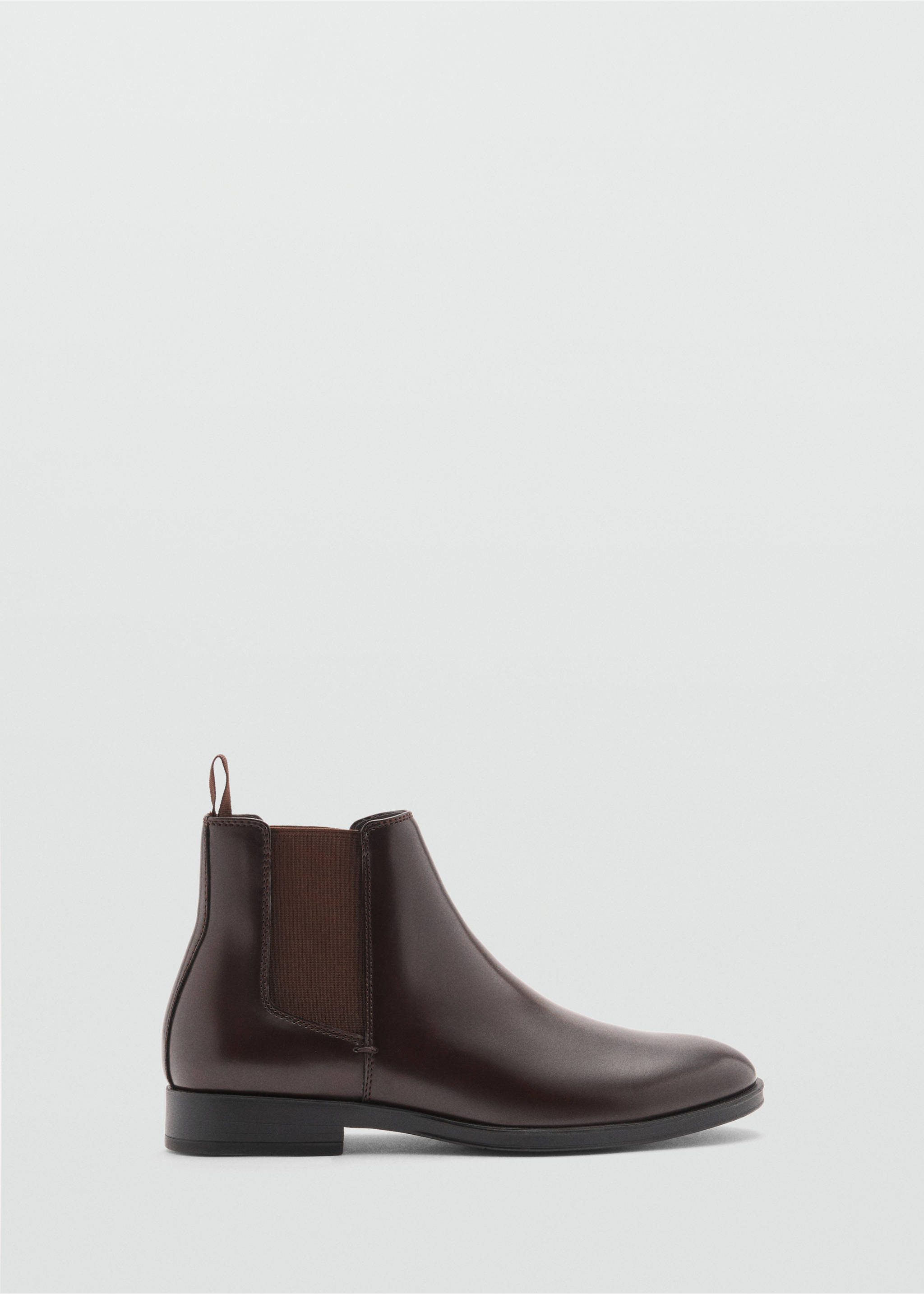 Faux-leather chelsea ankle boots - Article without model, Brown. Ref: 77045980-00.