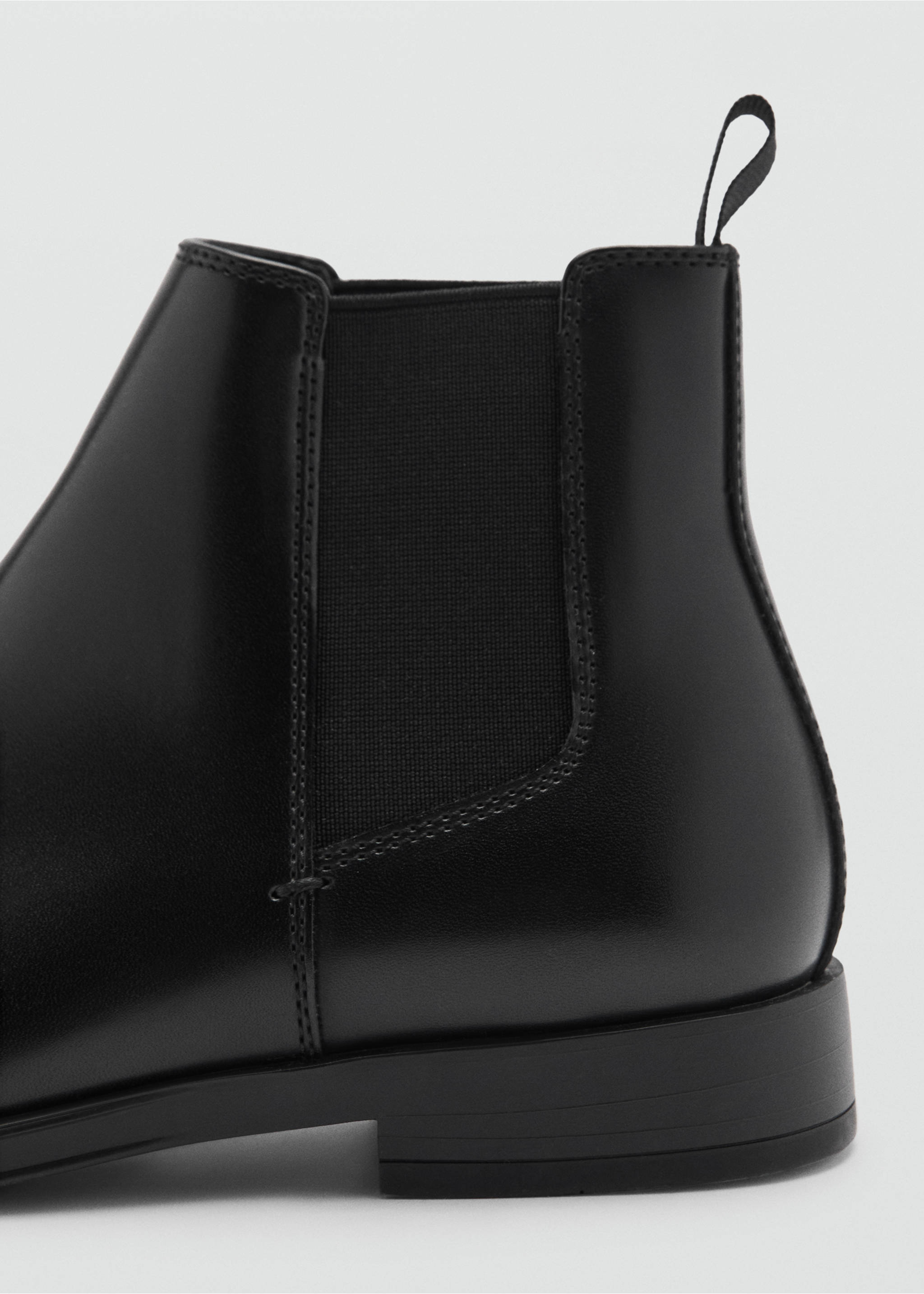 Faux-leather chelsea ankle boots - Details of the article 1, Black. Ref: 77045980-00.
