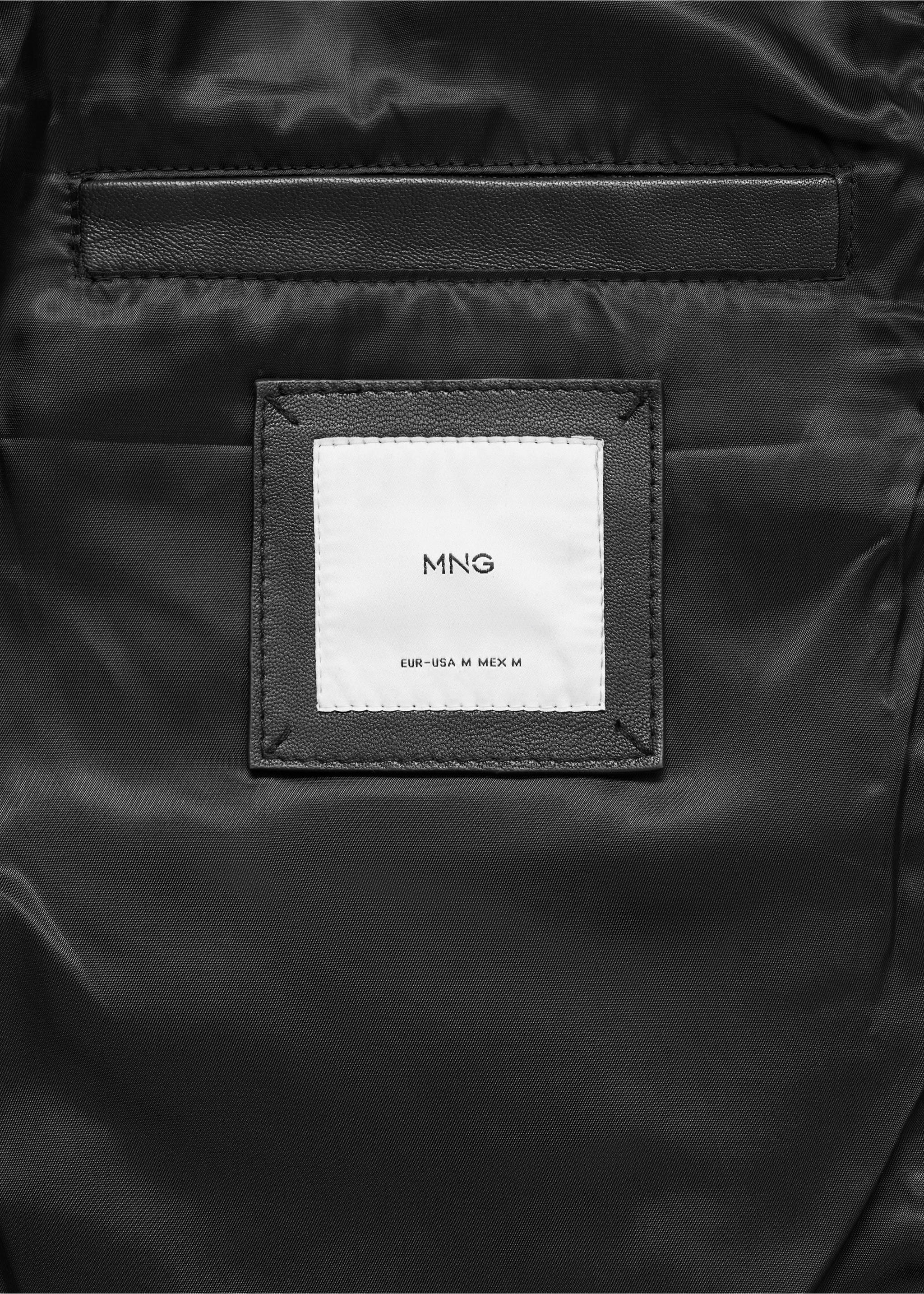 Blouson 100 % cuir poches - Détail de l'article 0, Noir. Ref: 77045982-00.