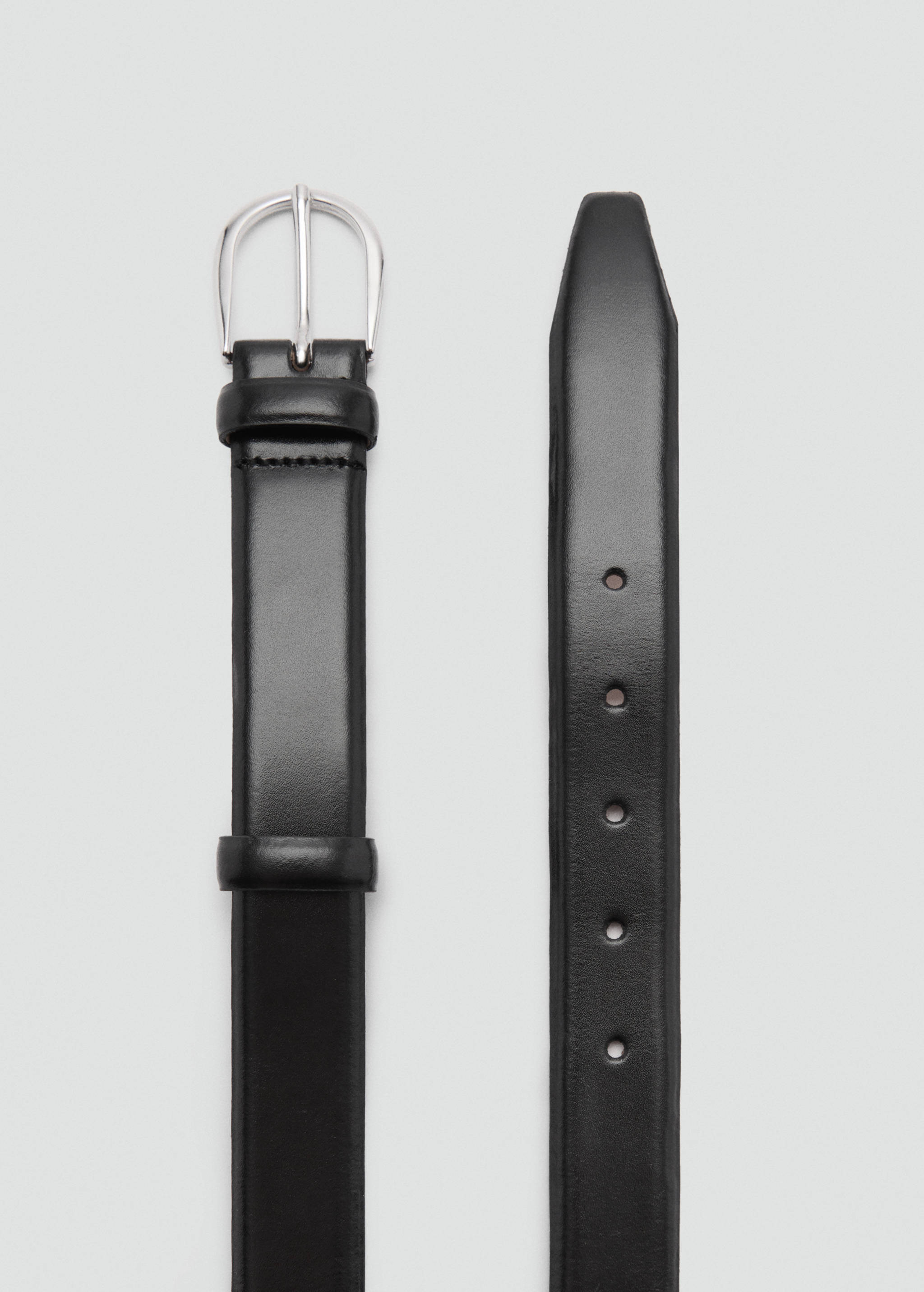Buckle leather belt - Details of the article 1