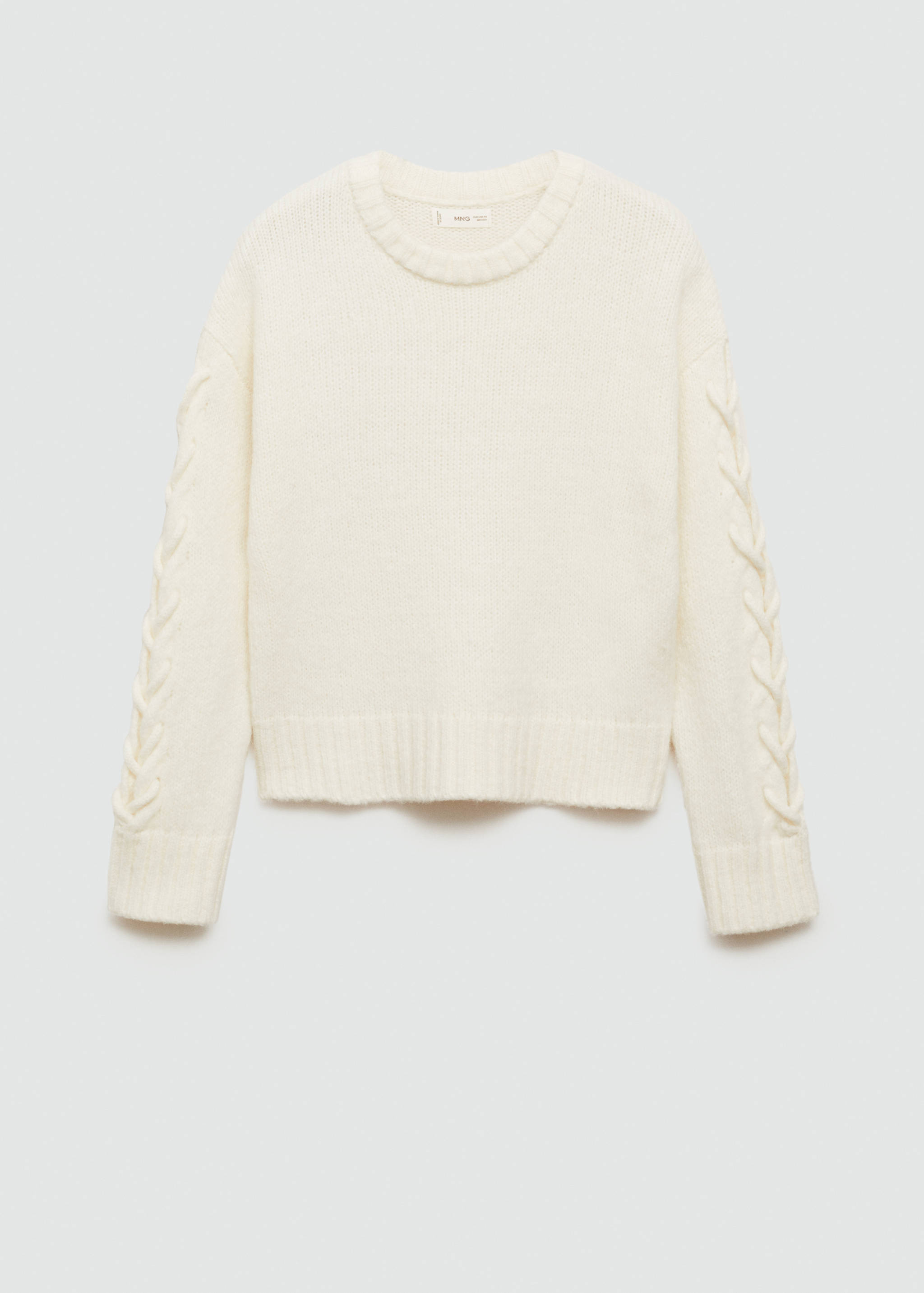 Braided sleeve sweater - Article without model