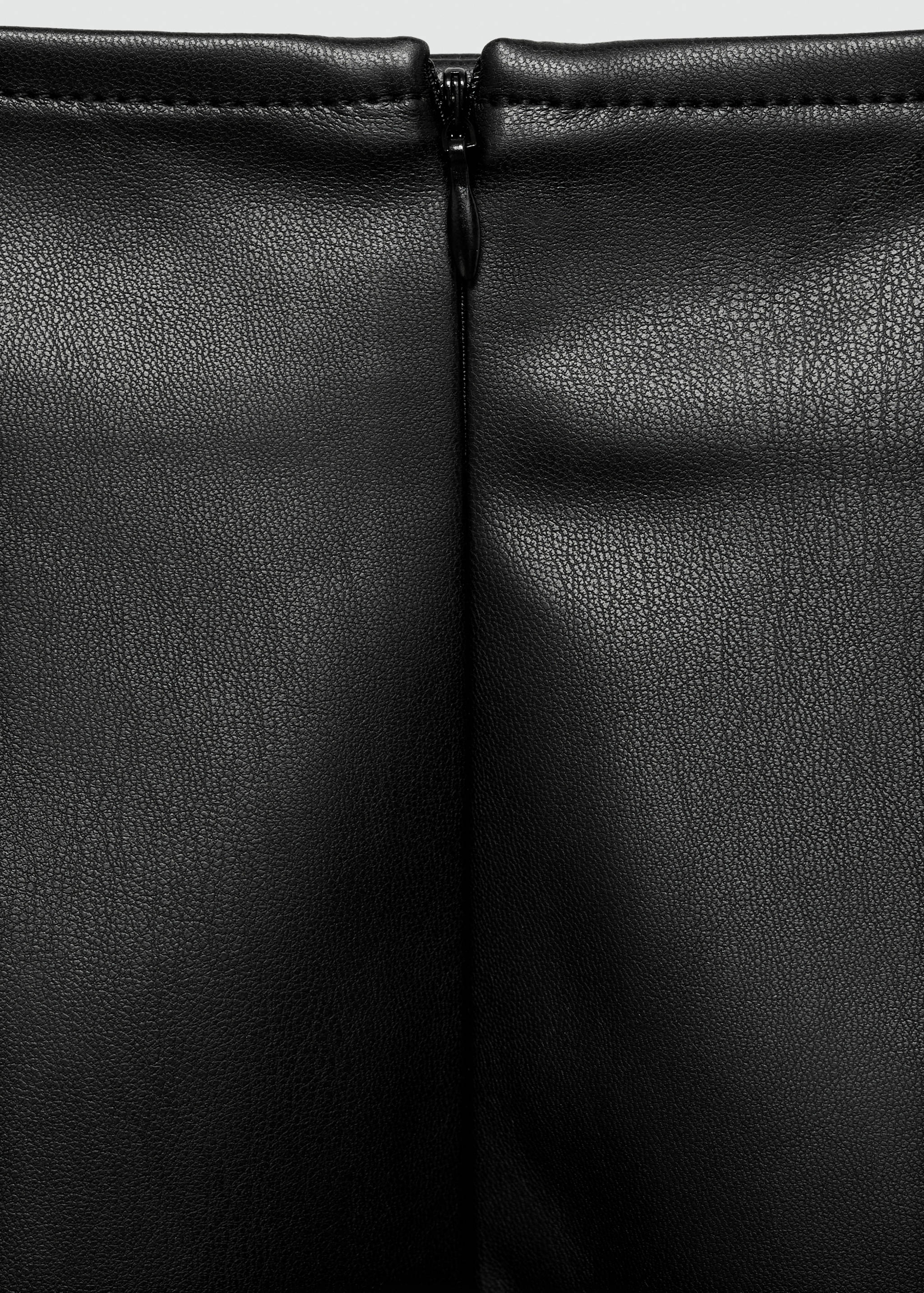 Faux-leather mini-skirt - Details of the article 0