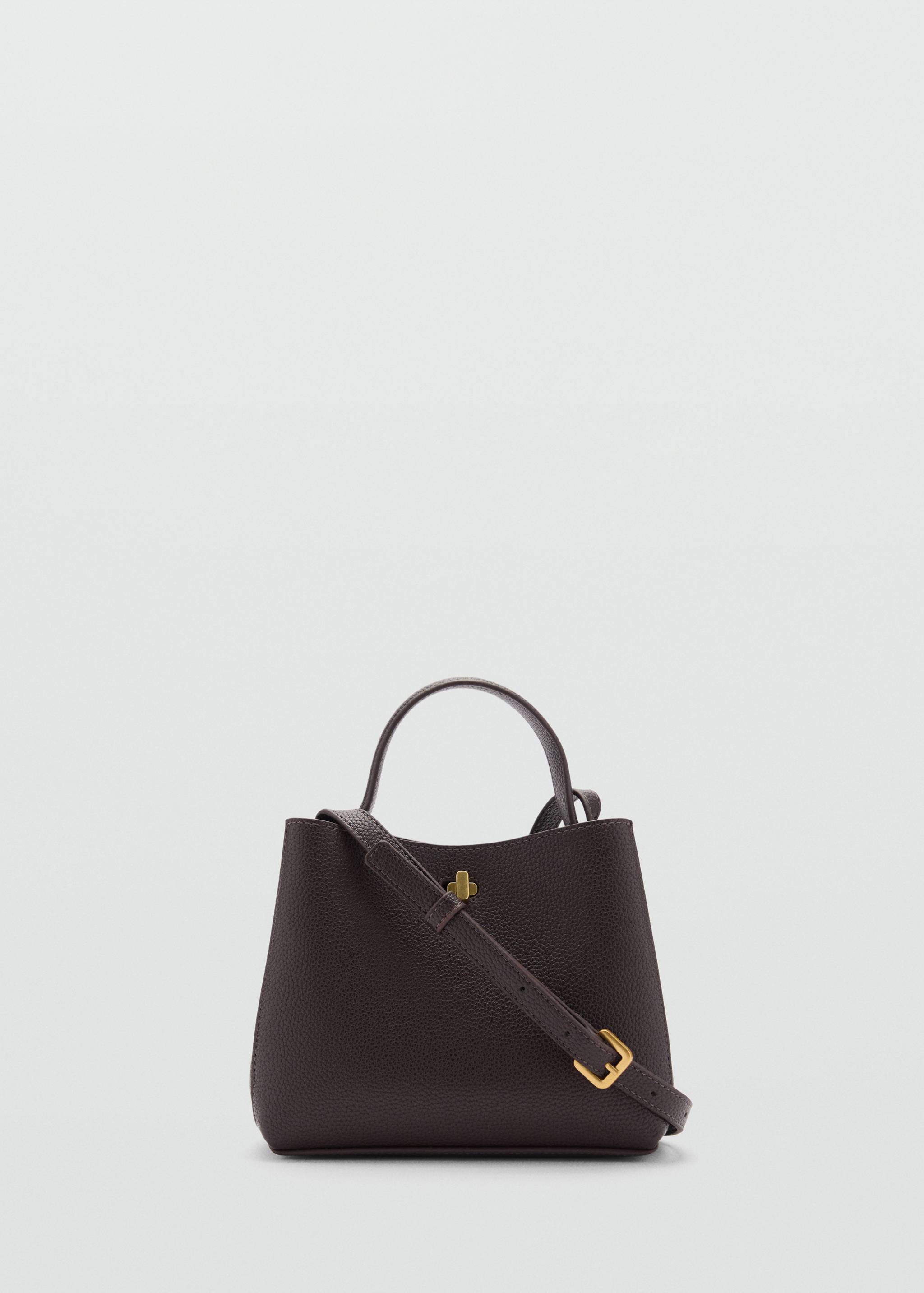 Mini shopper bag with metallic detail - Article without model