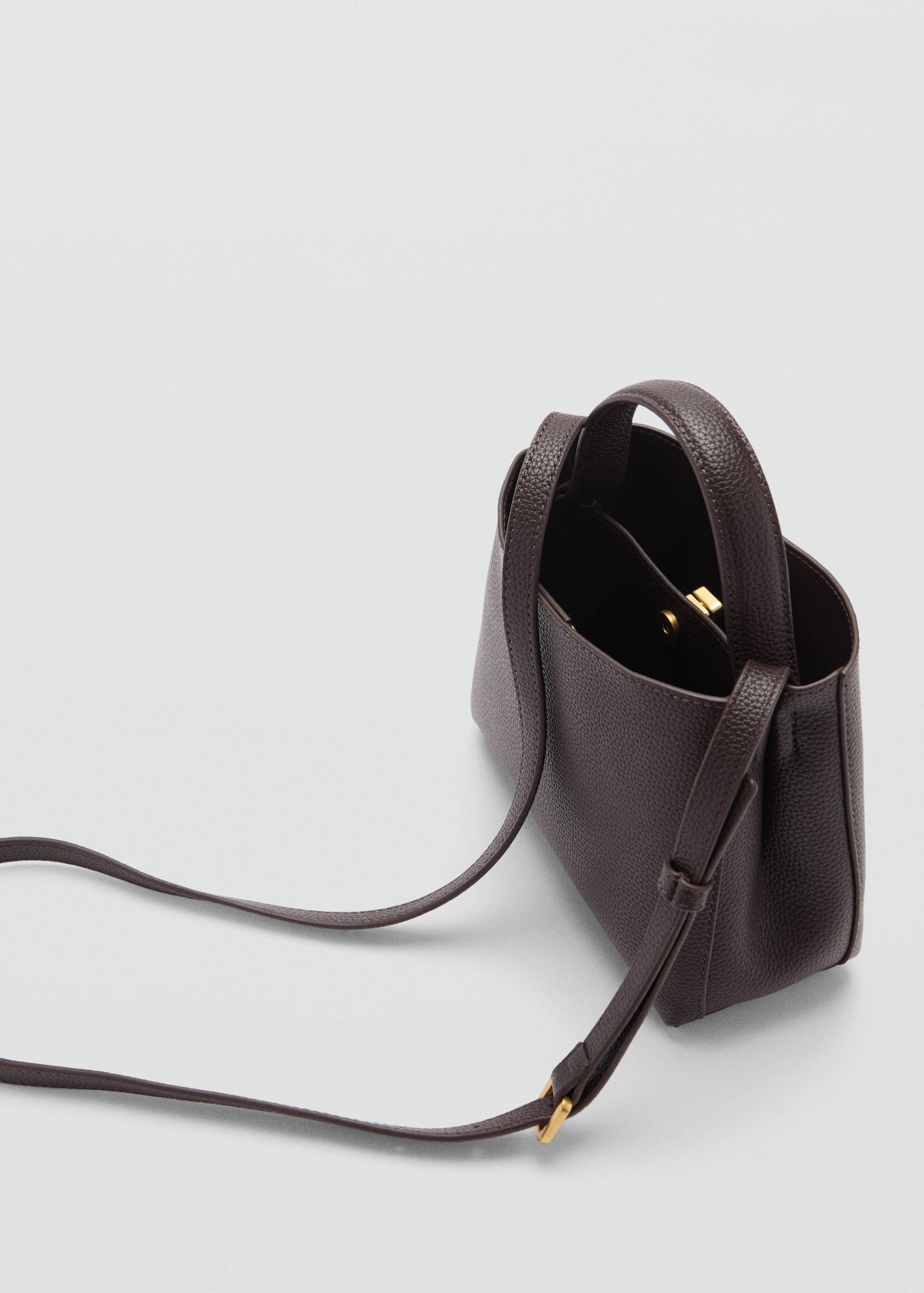 Mini shopper bag with metallic detail - Details of the article 2