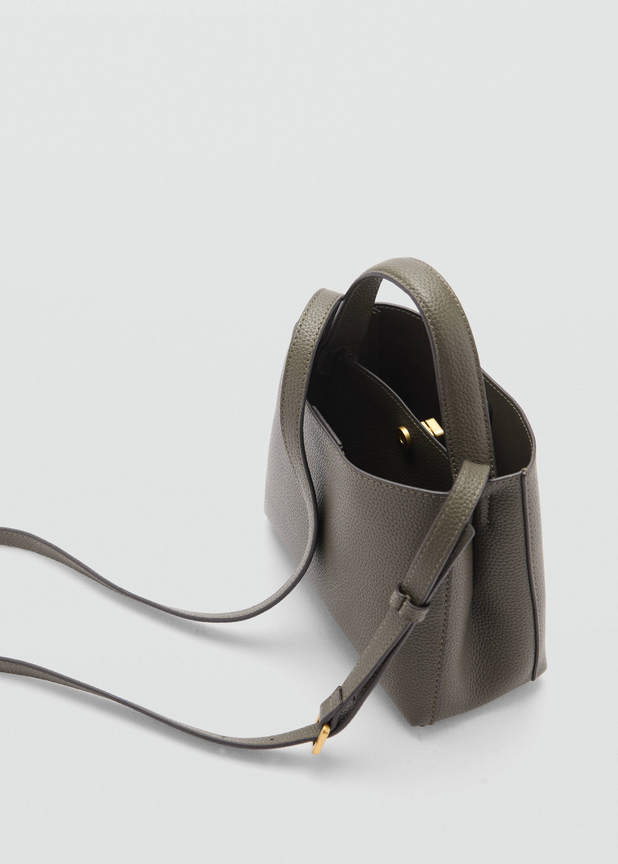Mini shopper bag with metallic detail - Details of the article 1