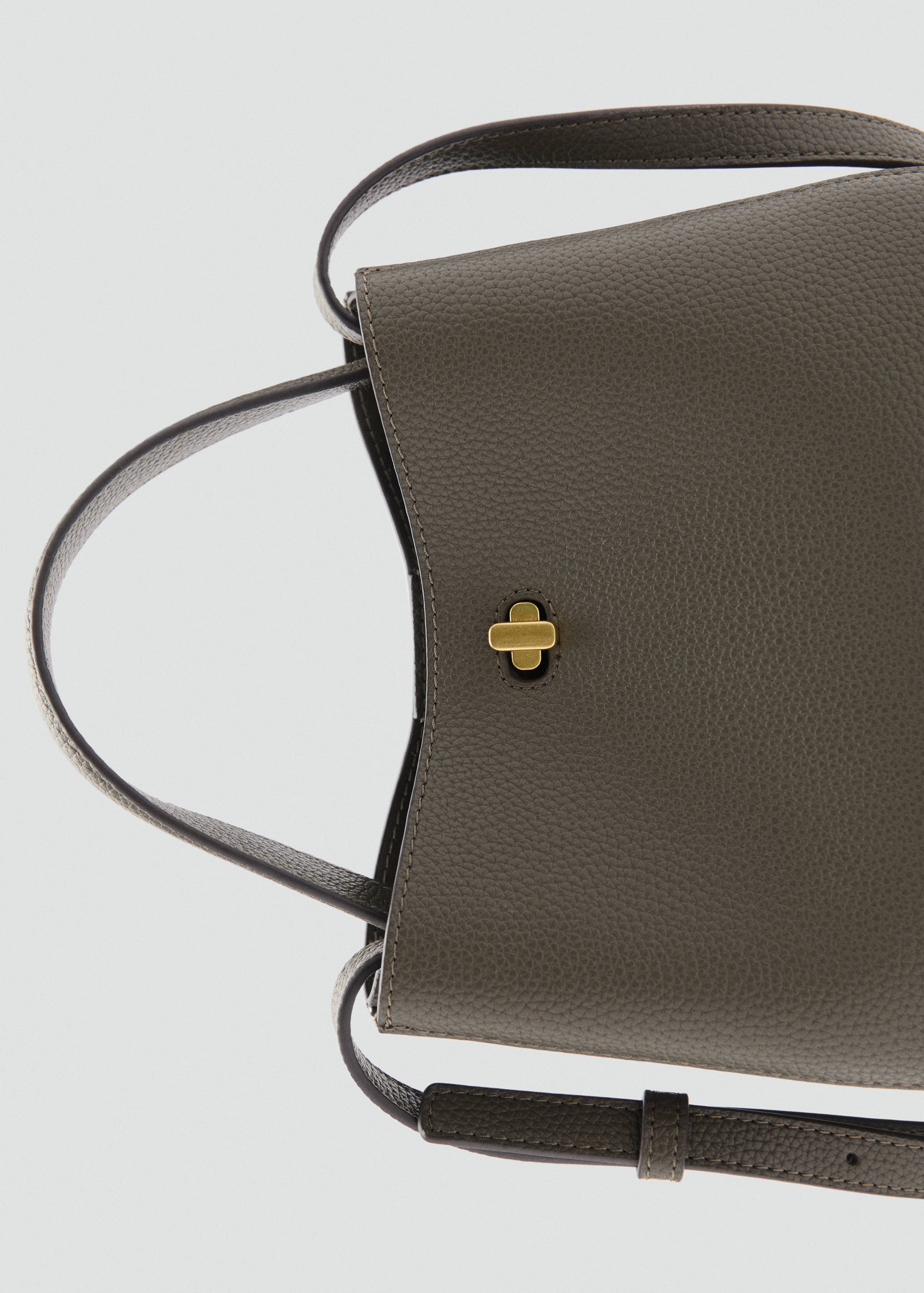 Mini shopper bag with metallic detail - Details of the article 2