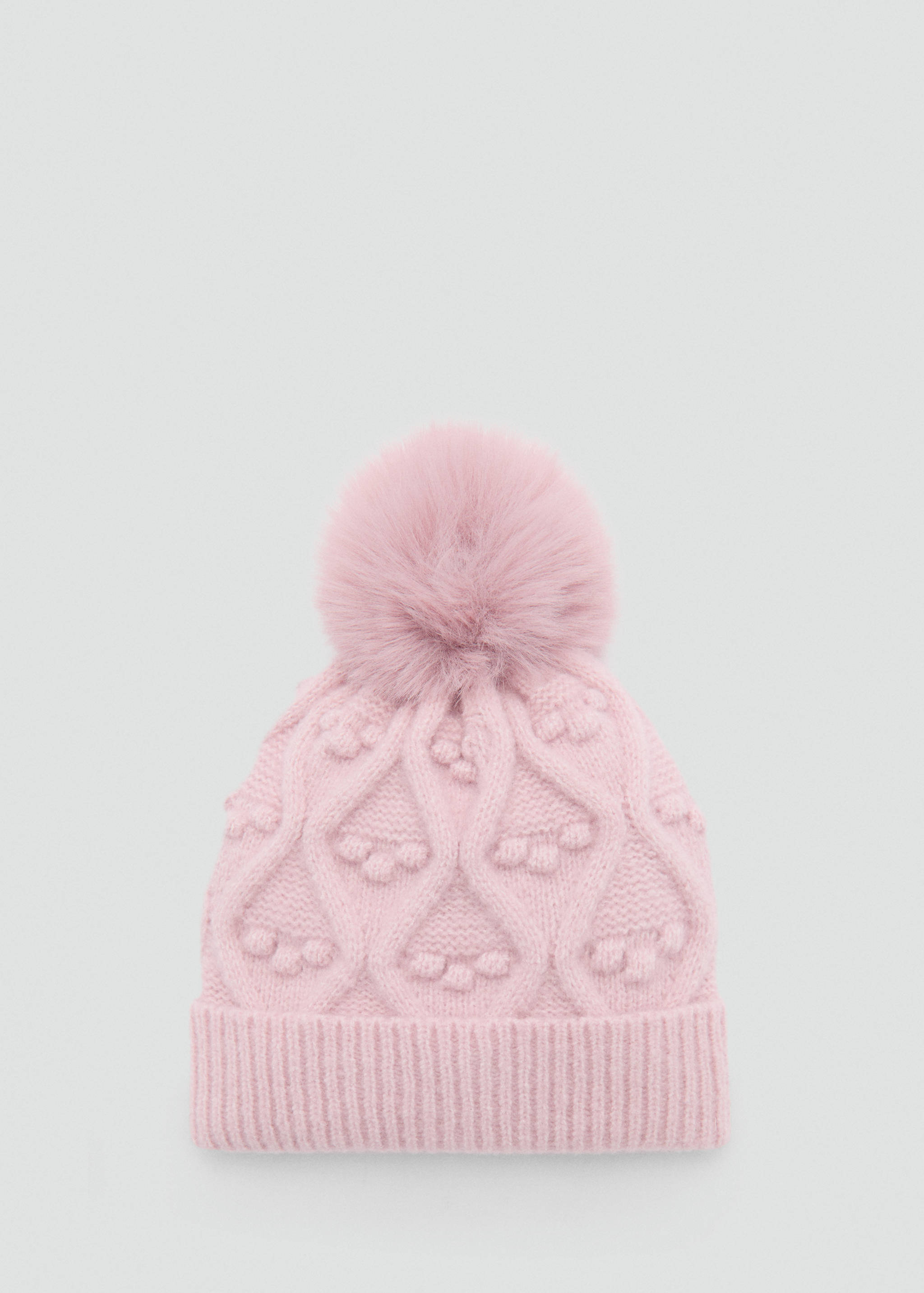 Pom pom cable-knit beanie - Article without model