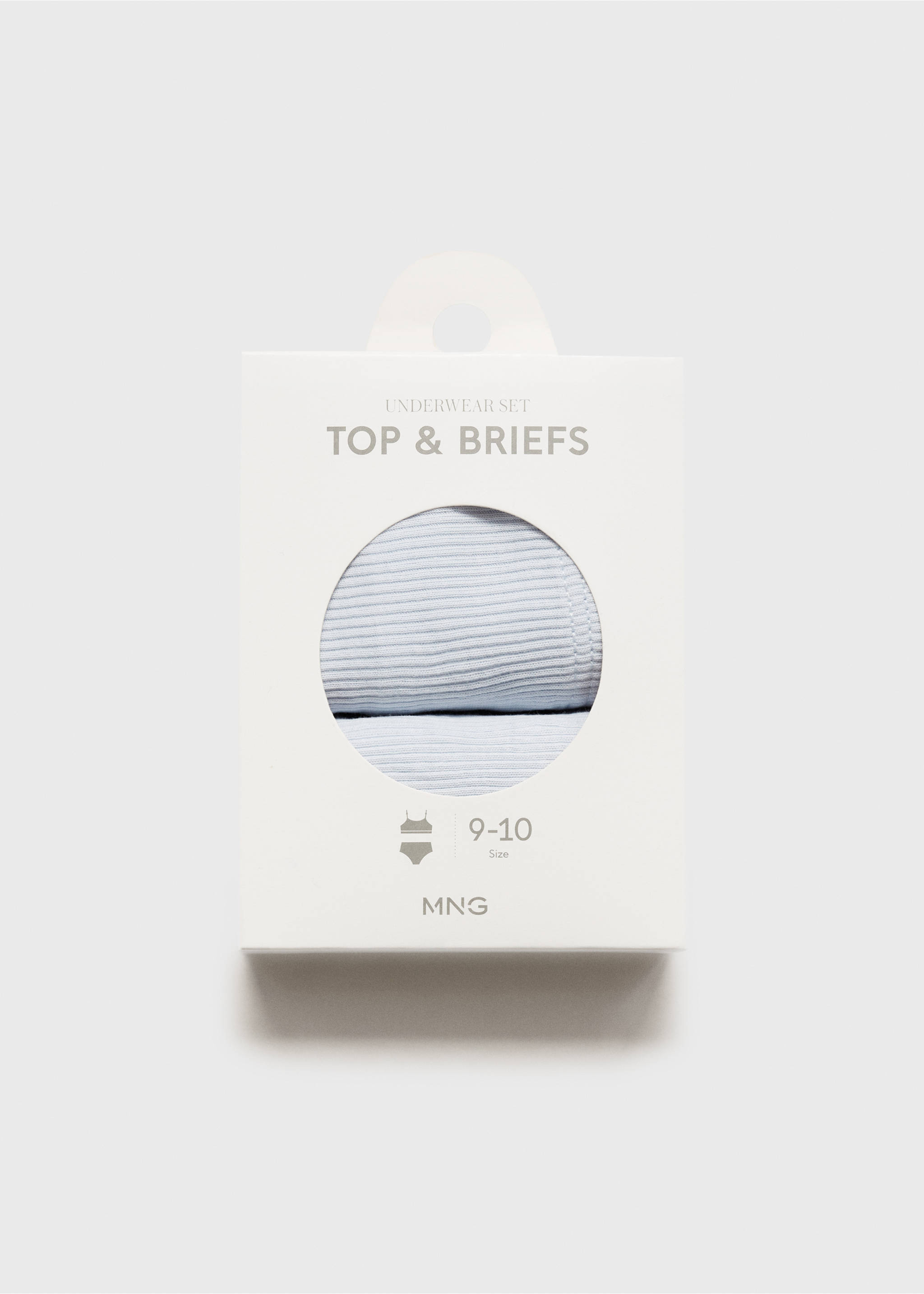 Cotton underwear set - Details of the article 8, Sky Blue. Ref: 77046005-00.