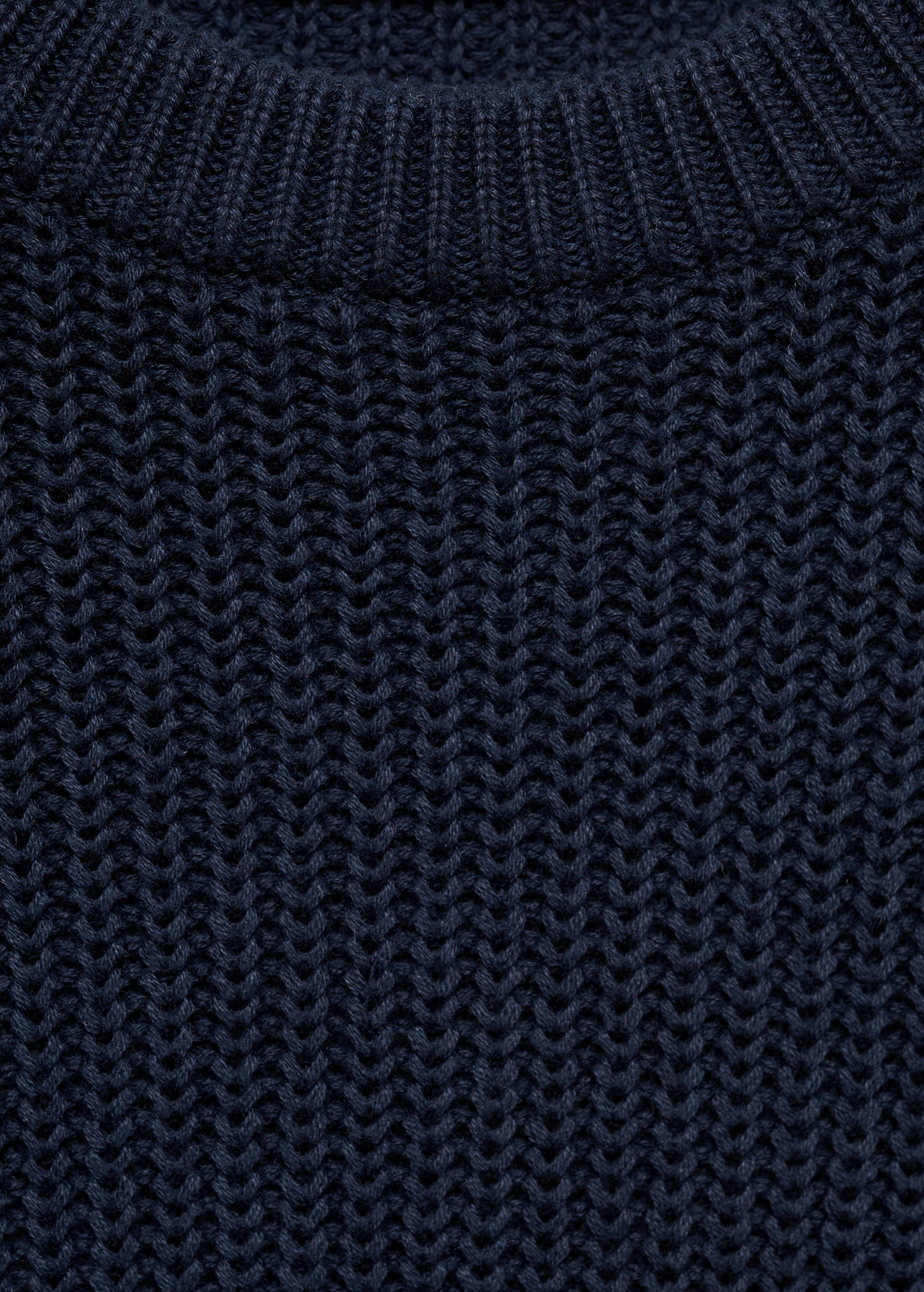 Ribbed cotton knitted sweater - Details of the article 8