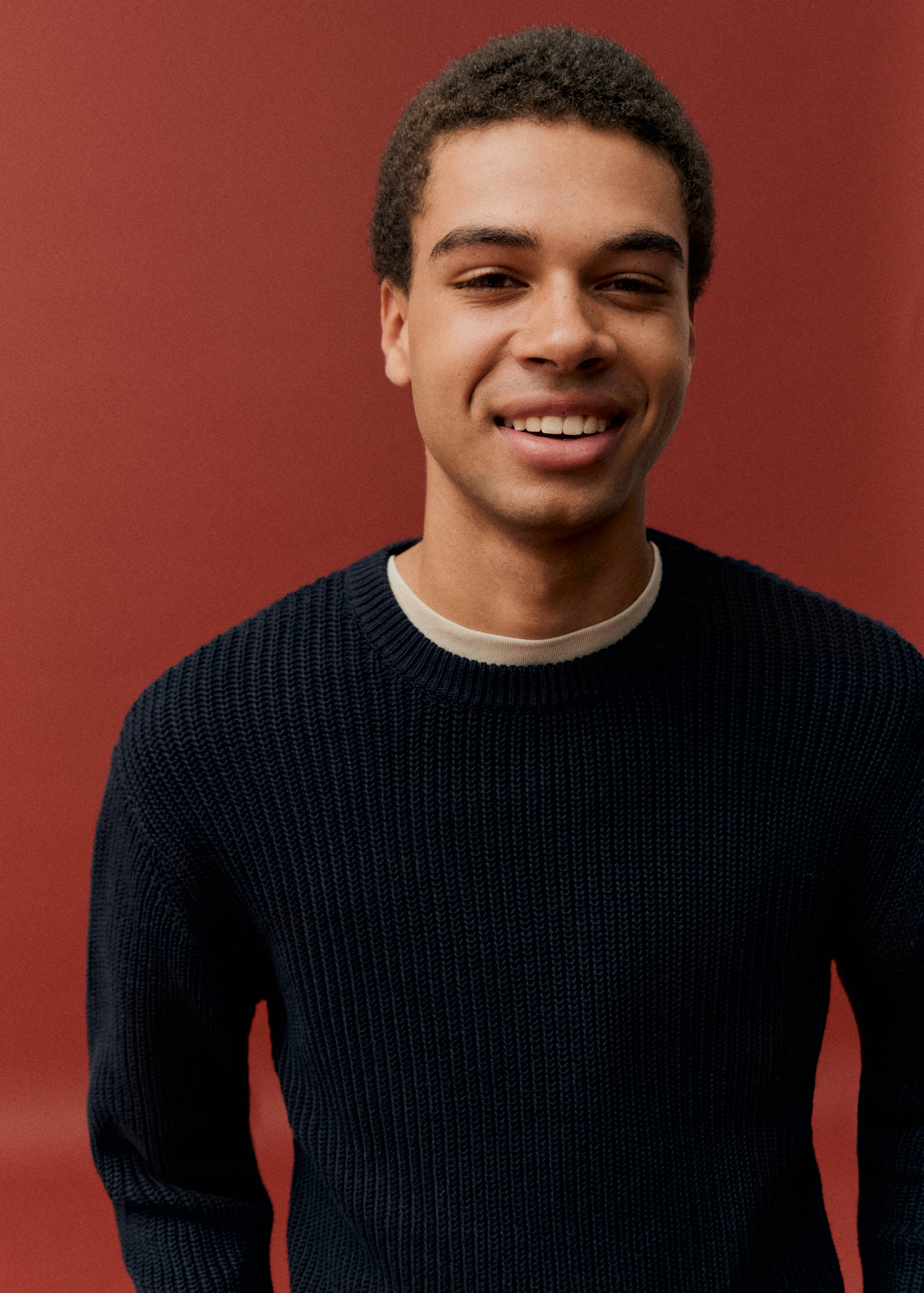 Ribbed cotton knitted sweater - Details of the article 5