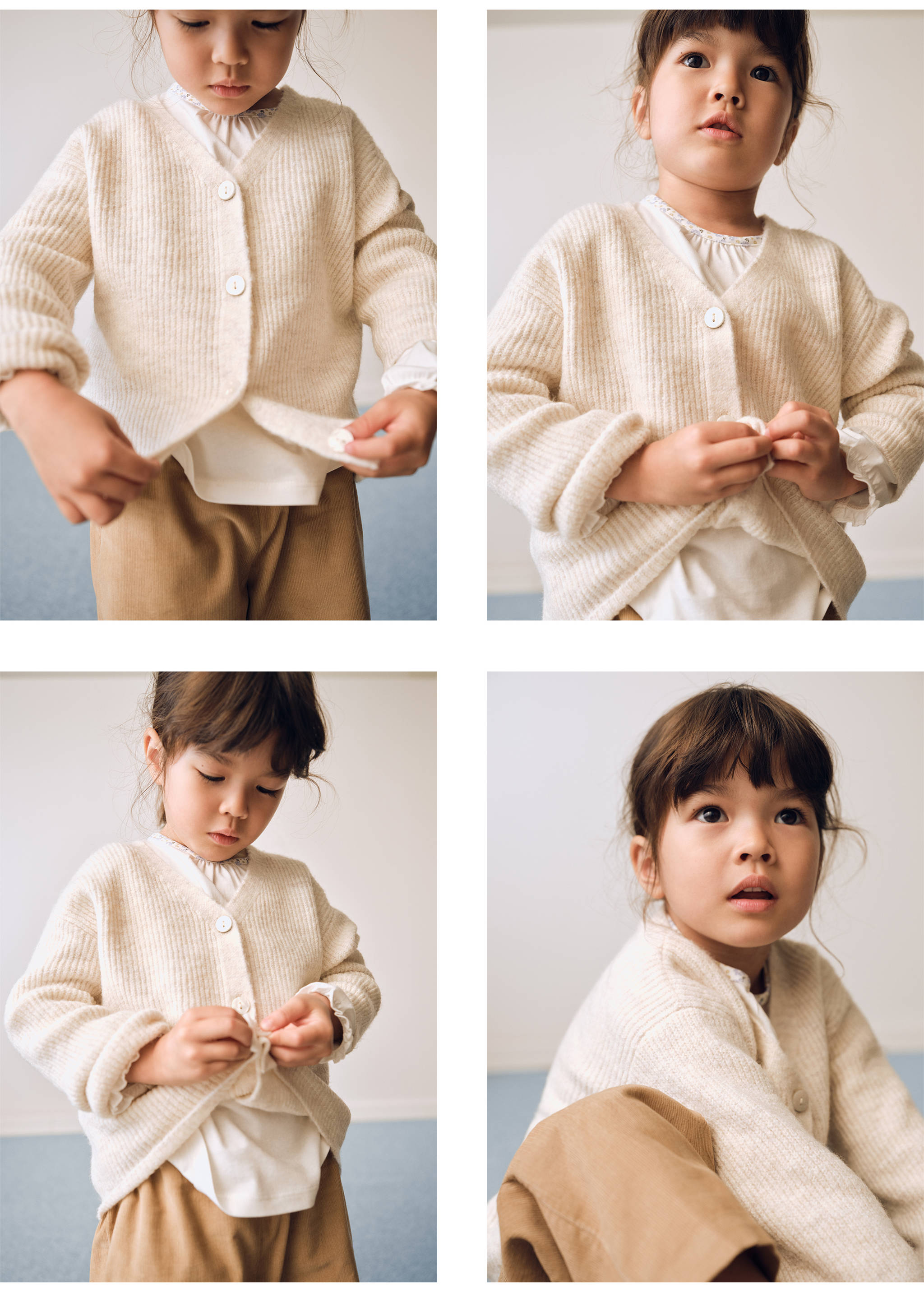 Buttoned ribbed cardigan - Details of the article 5