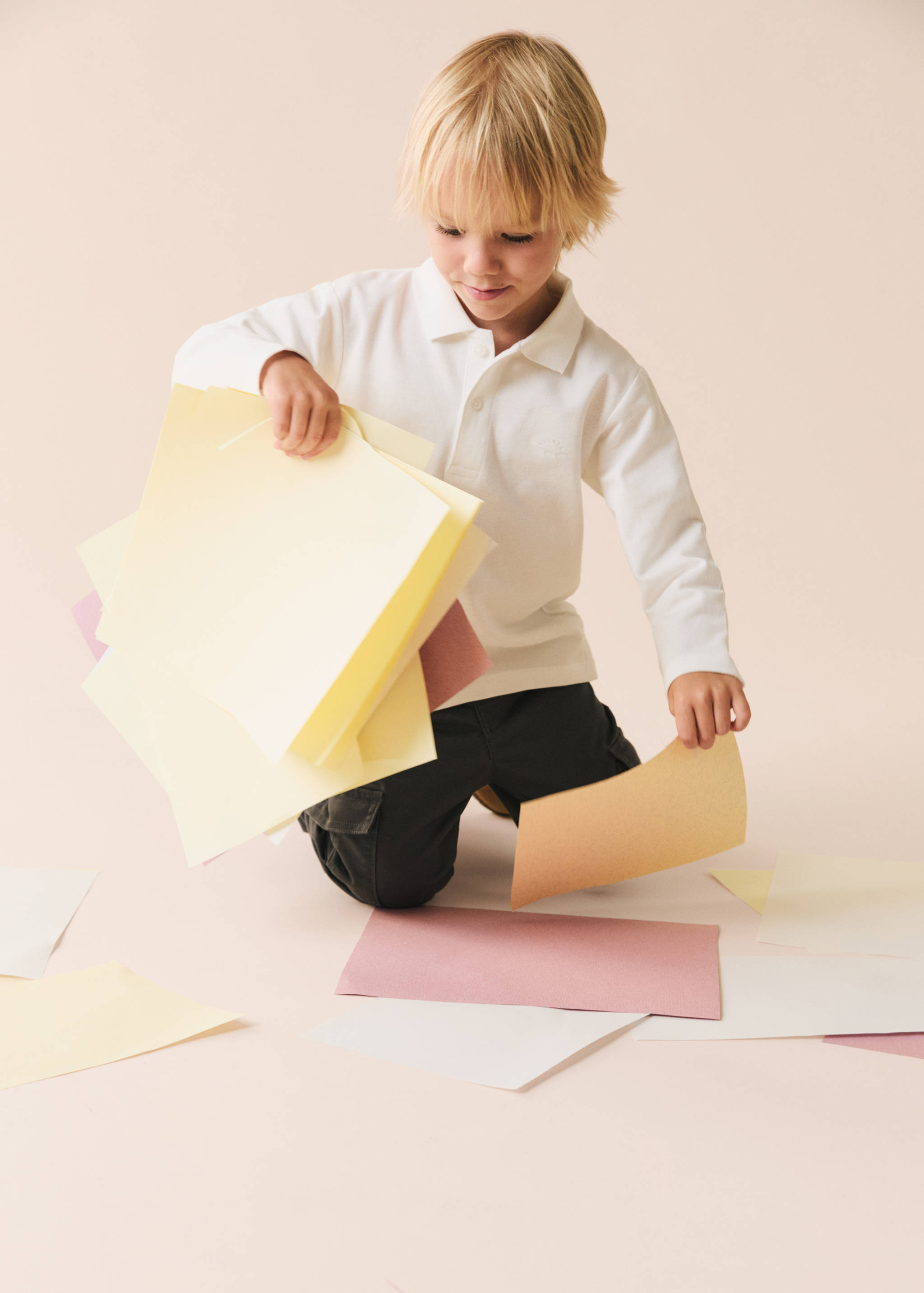 Πόλο βαμβακερό με μακρύ μανίκι - Λεπτομέρεια του προϊόντος 5