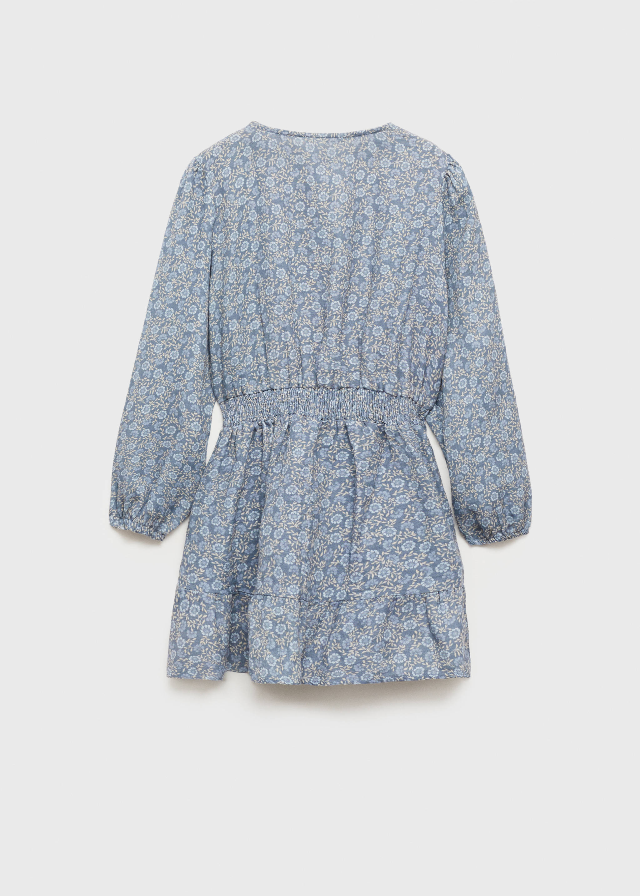 Buttoned flowers dress - Reverse of the article