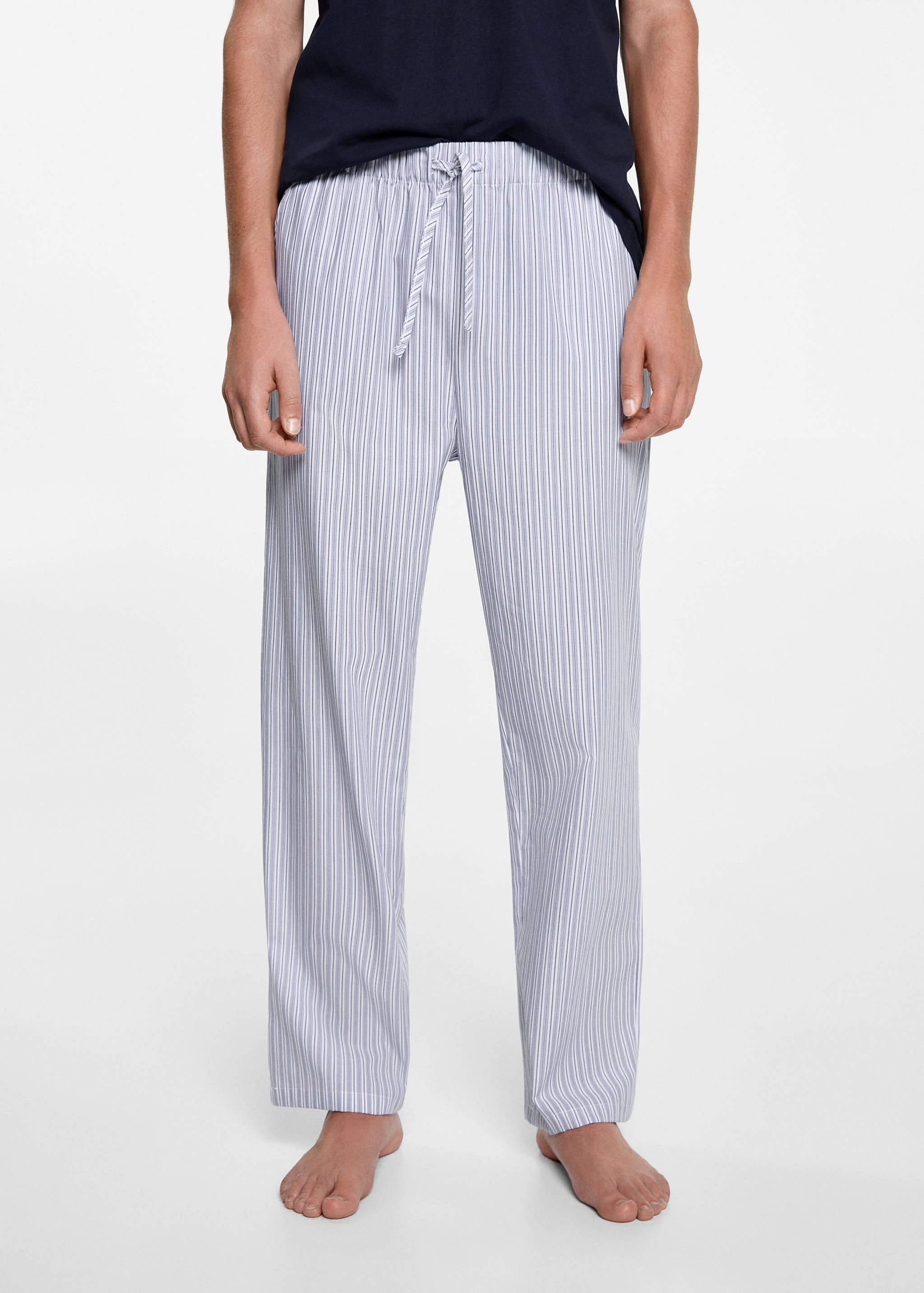 Langer Pyjama mit Streifen - Detail des Artikels 6