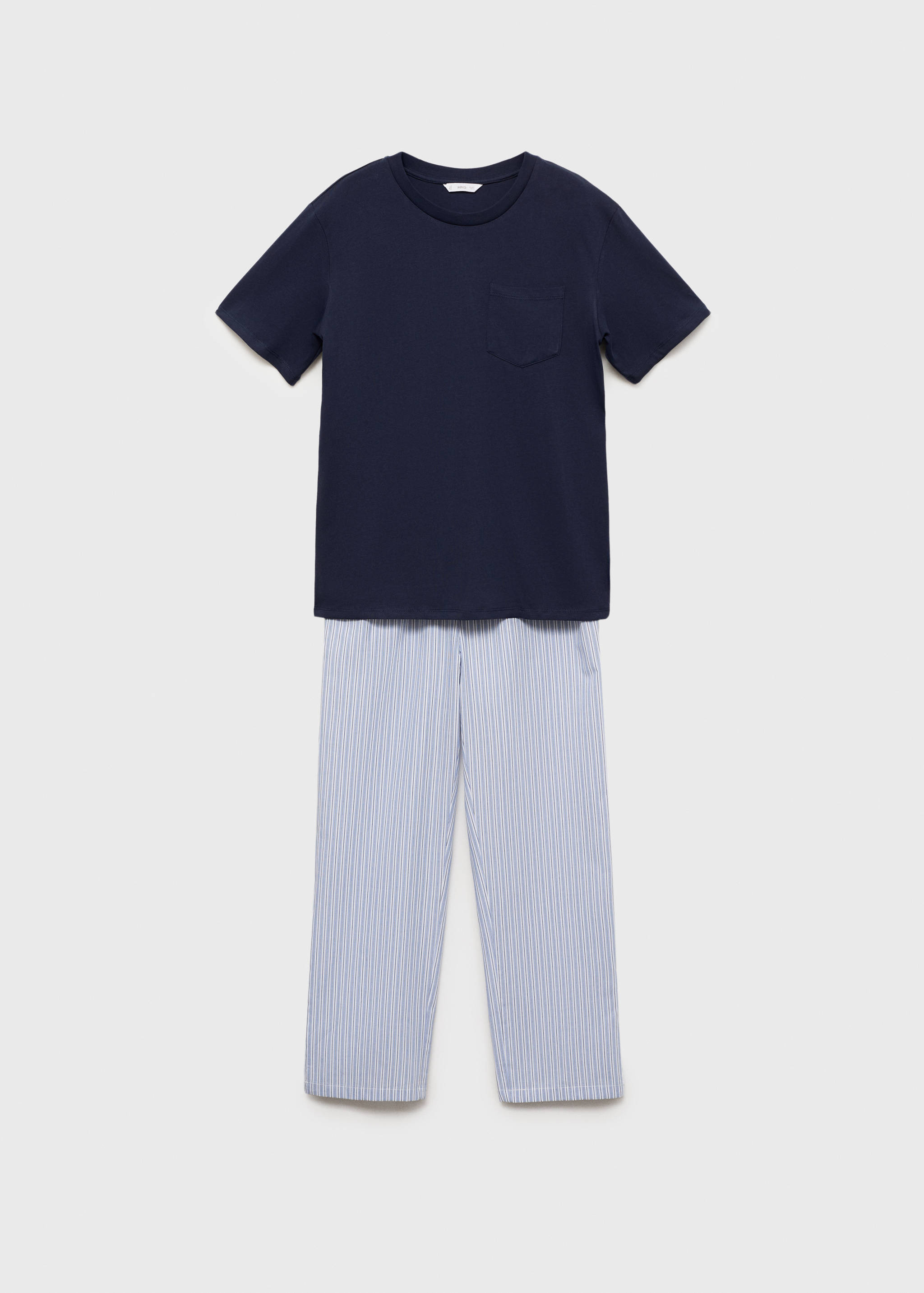 Langer Pyjama mit Streifen - Artikel ohne Model