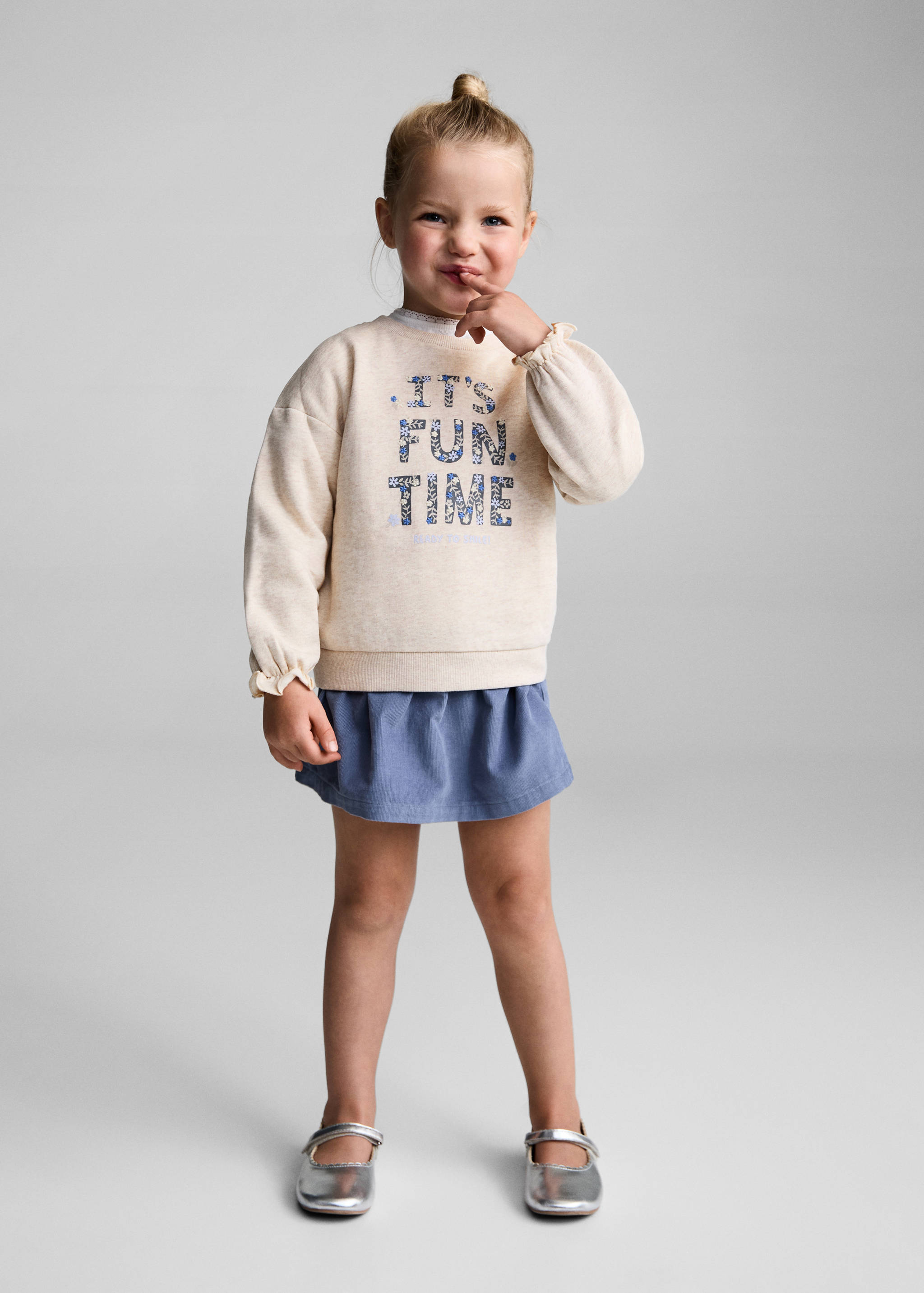 Printed cotton sweatshirt - General plane