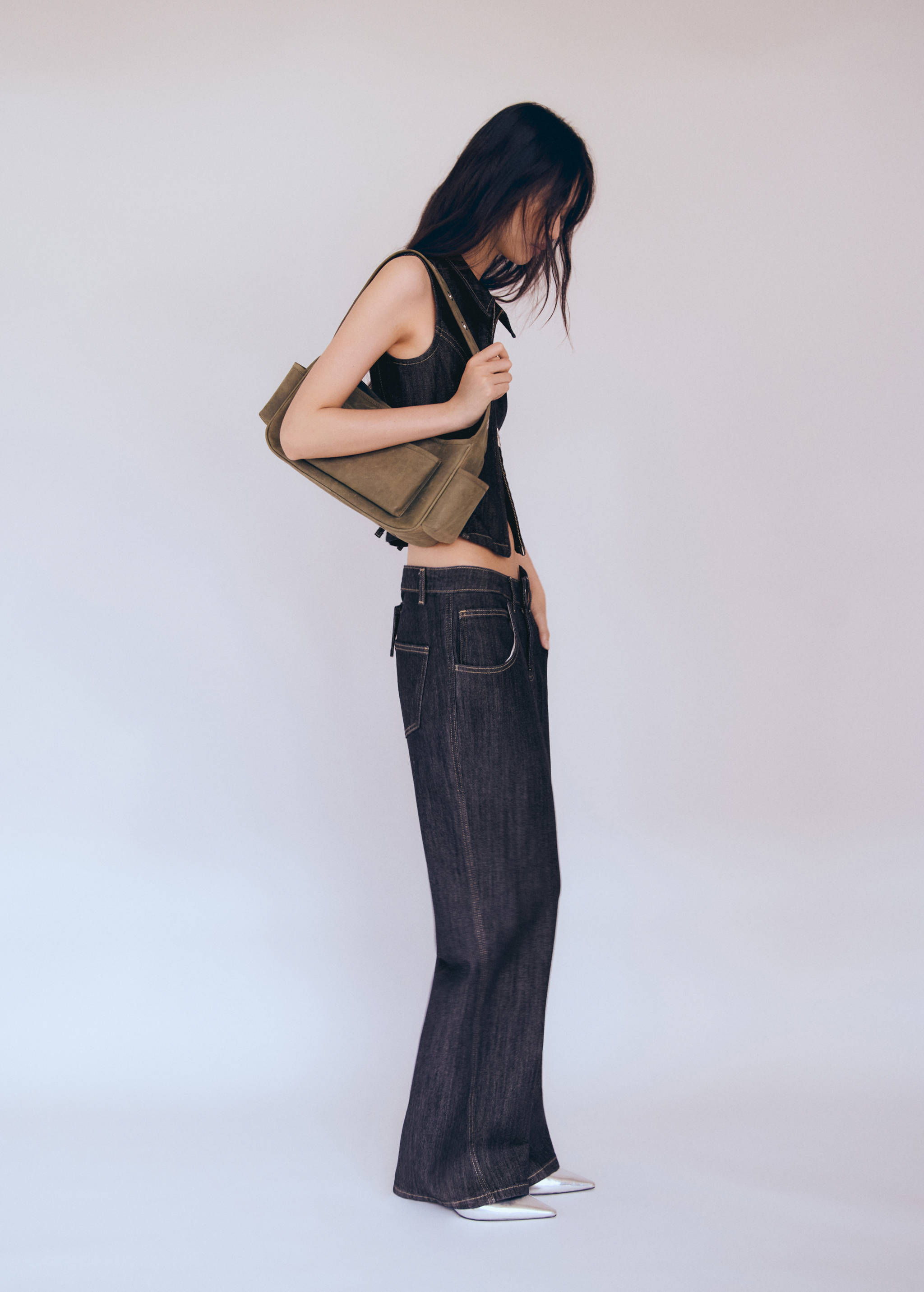 Jean large taille normale - Plan moyen