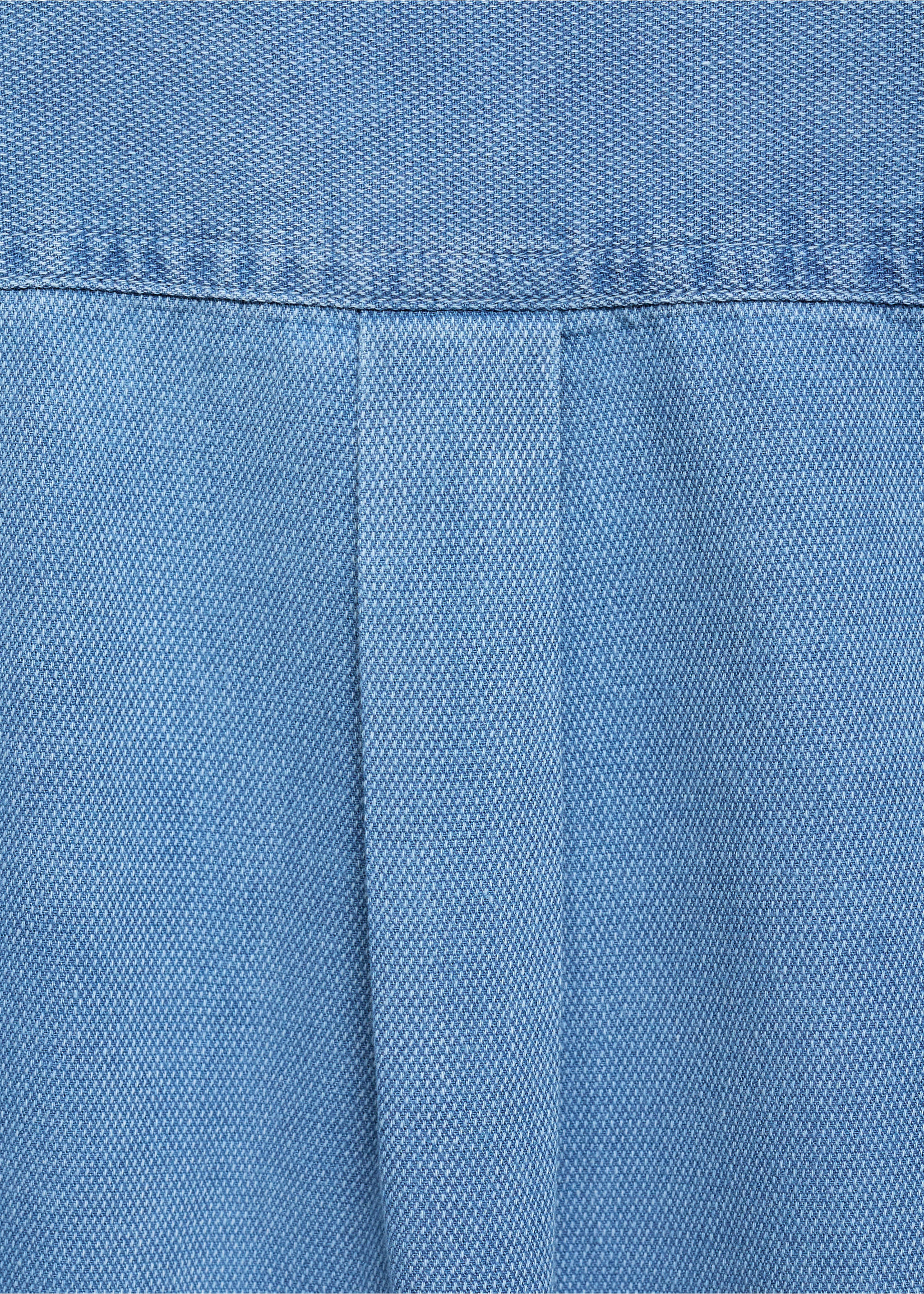 Cotton slim-fit t-shirt - Details of the article 0, Blue. Ref: 77046352-00.